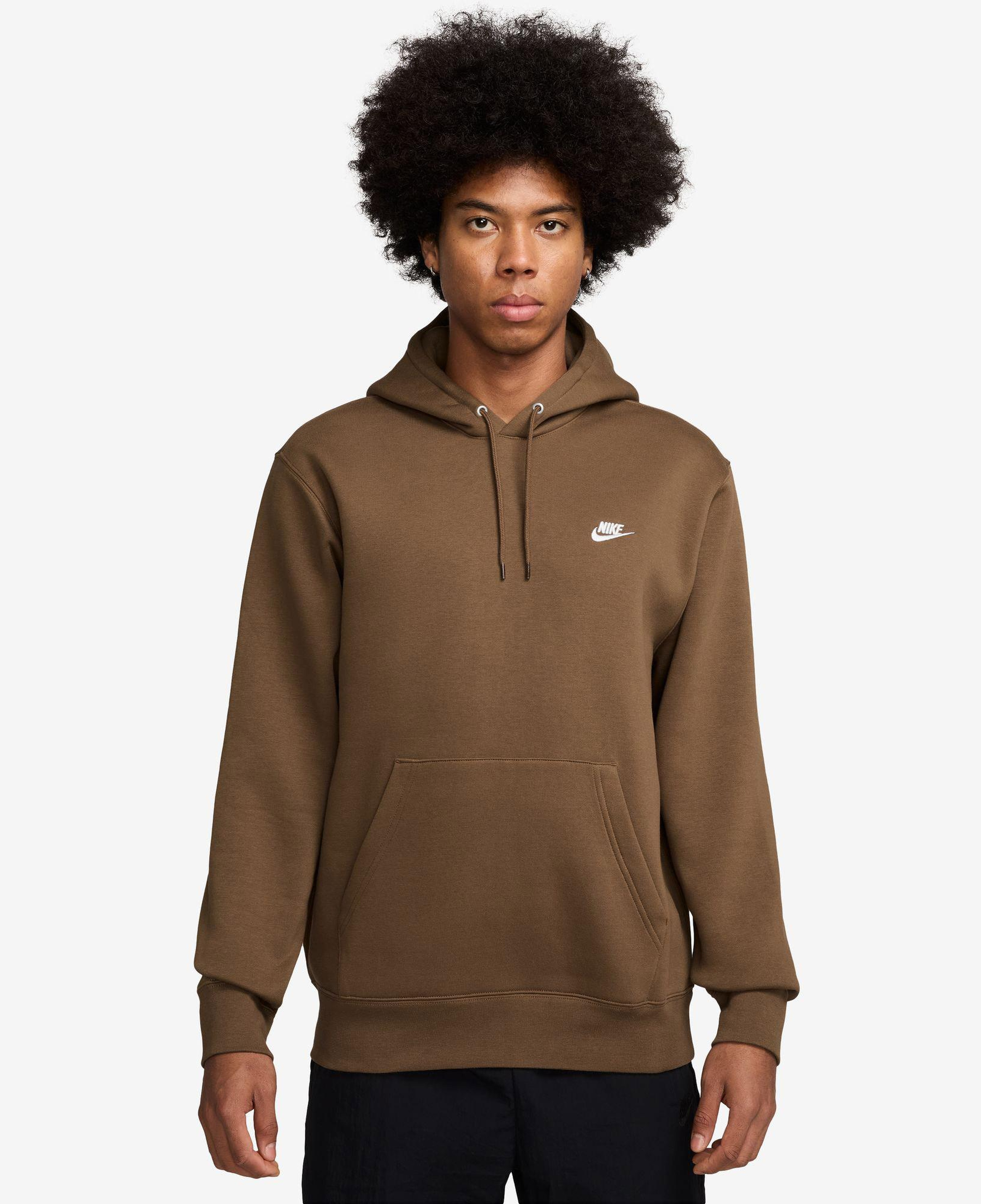 Nike Club Fleece Erkek Kahverengi Sweatshirt