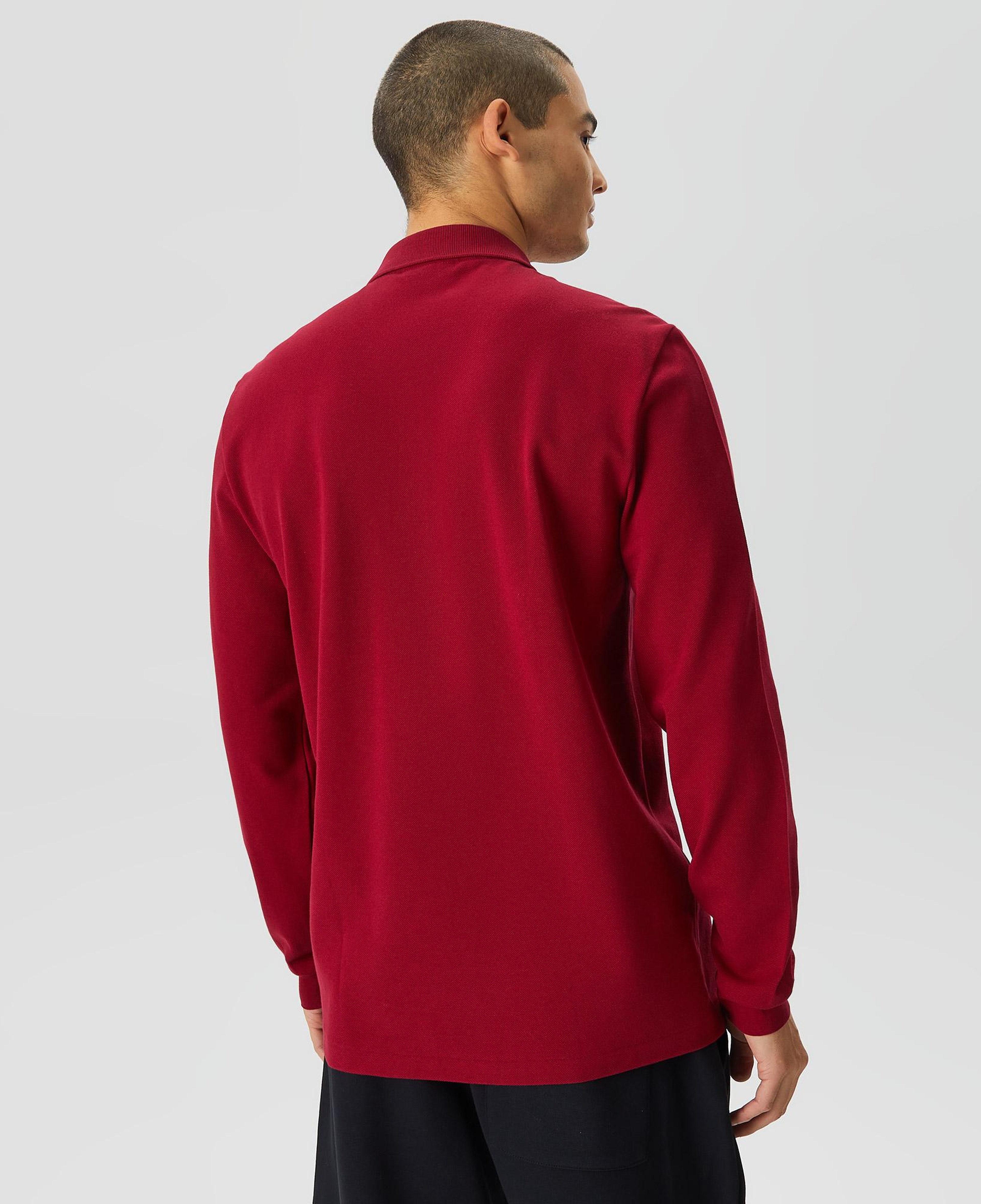 Lacoste Erkek Classic Fit Uzun Kollu Bordo Polo