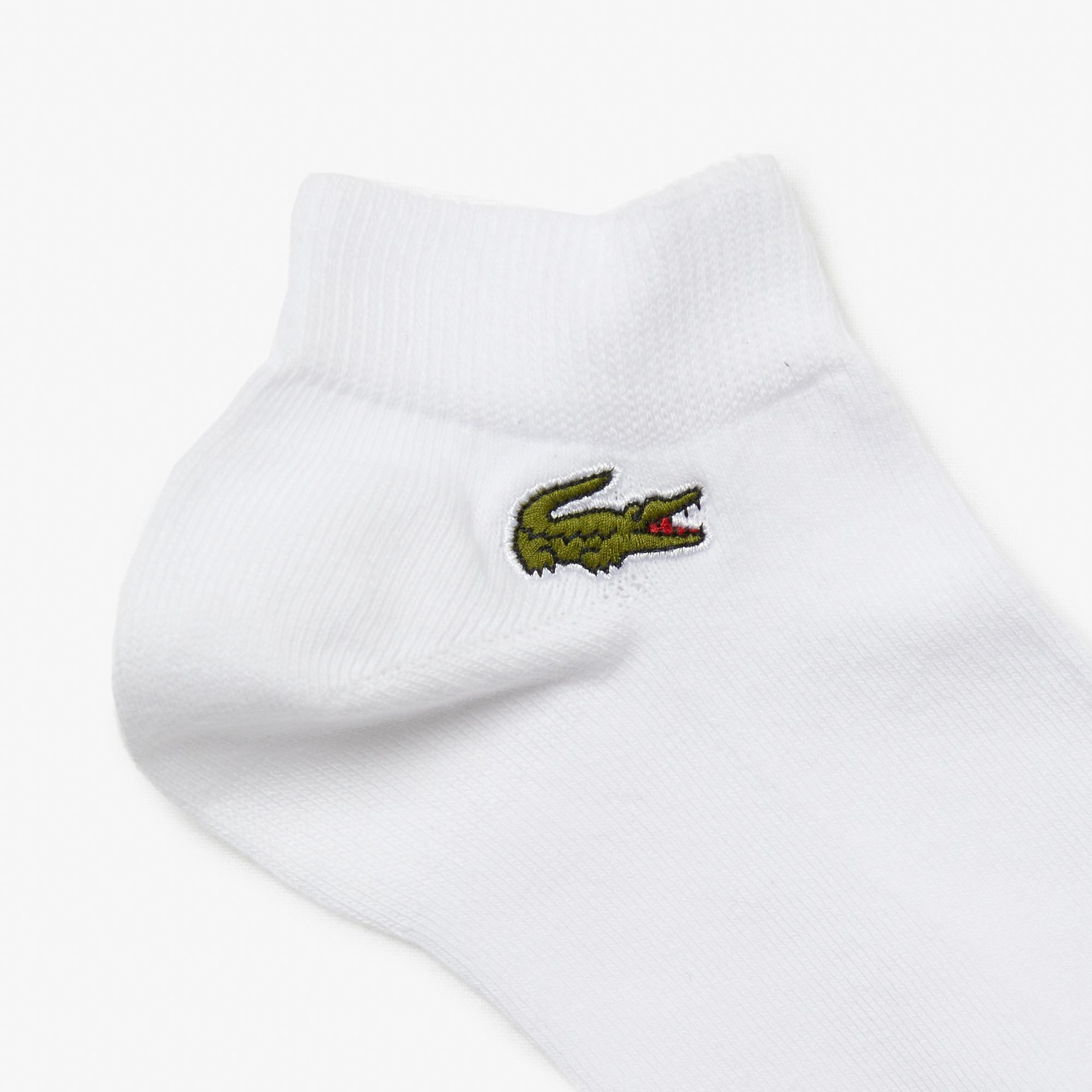 Unisex 3'lü Beyaz Çorap