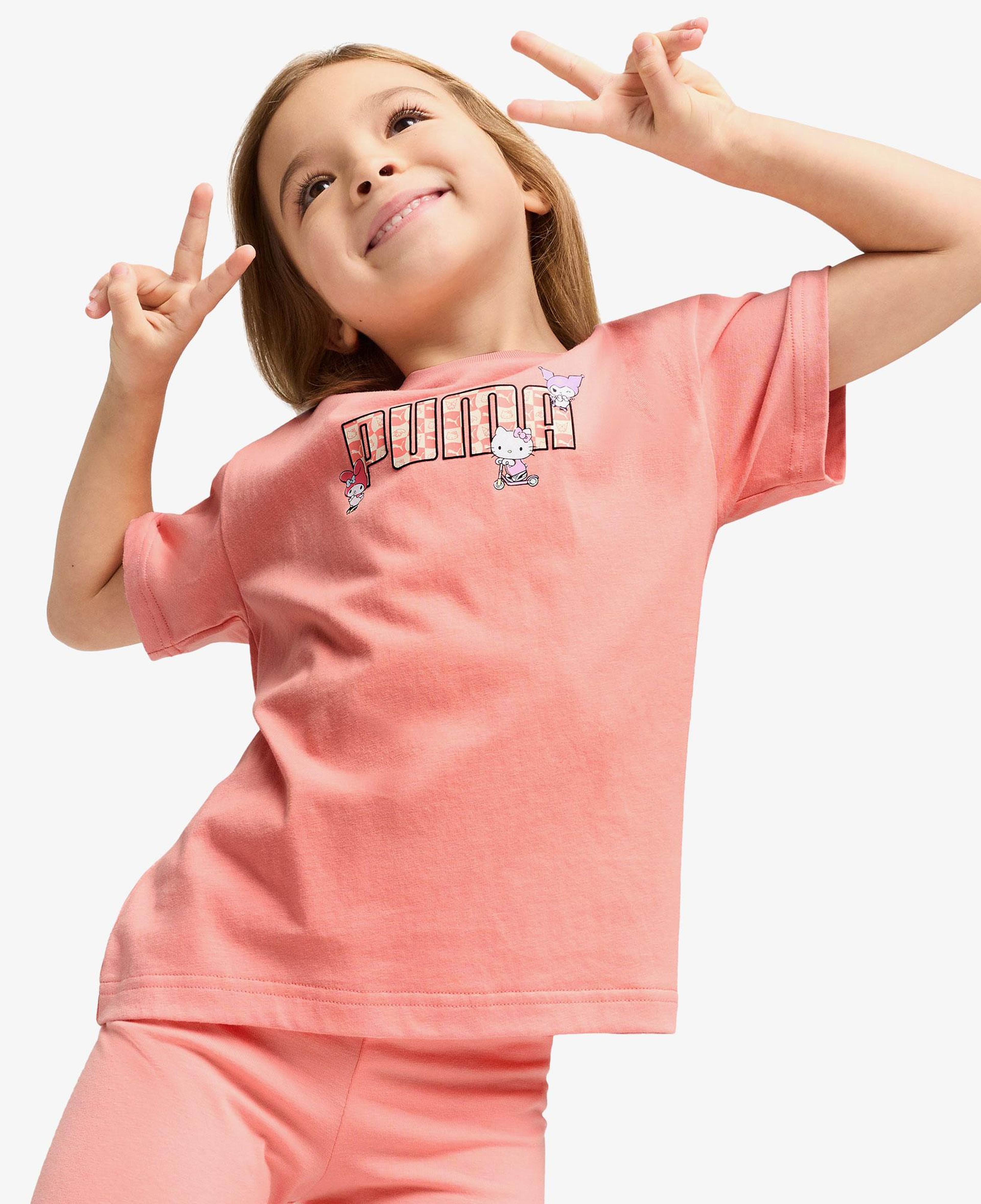 Puma X Hk&Fr Graphic Çocuk Pembe T-Shirt