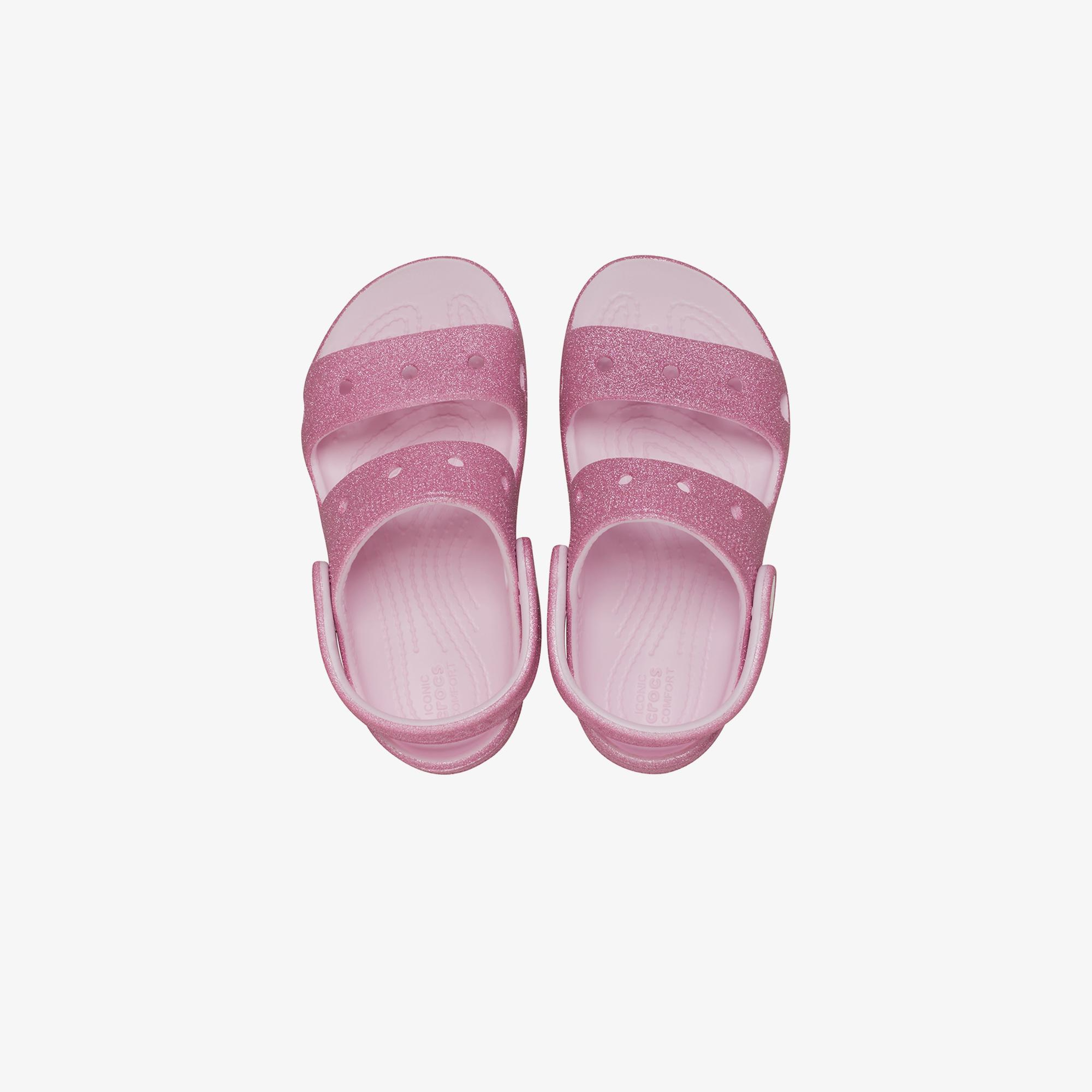 Crocs Classic Glitter Çocuk Pembe Sandalet