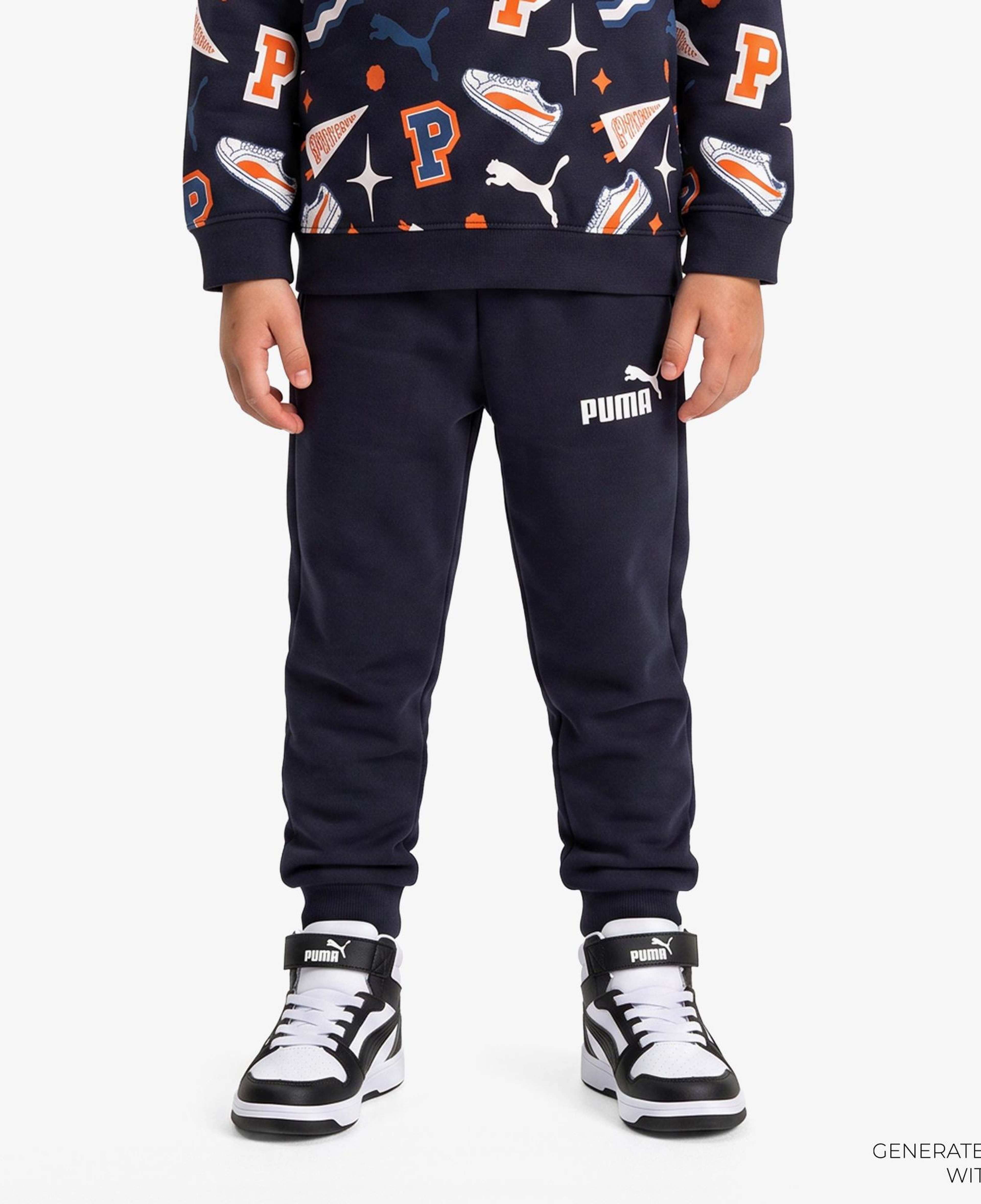 Puma Minicats Crew Çocuk Mavi Eşofman Takımı