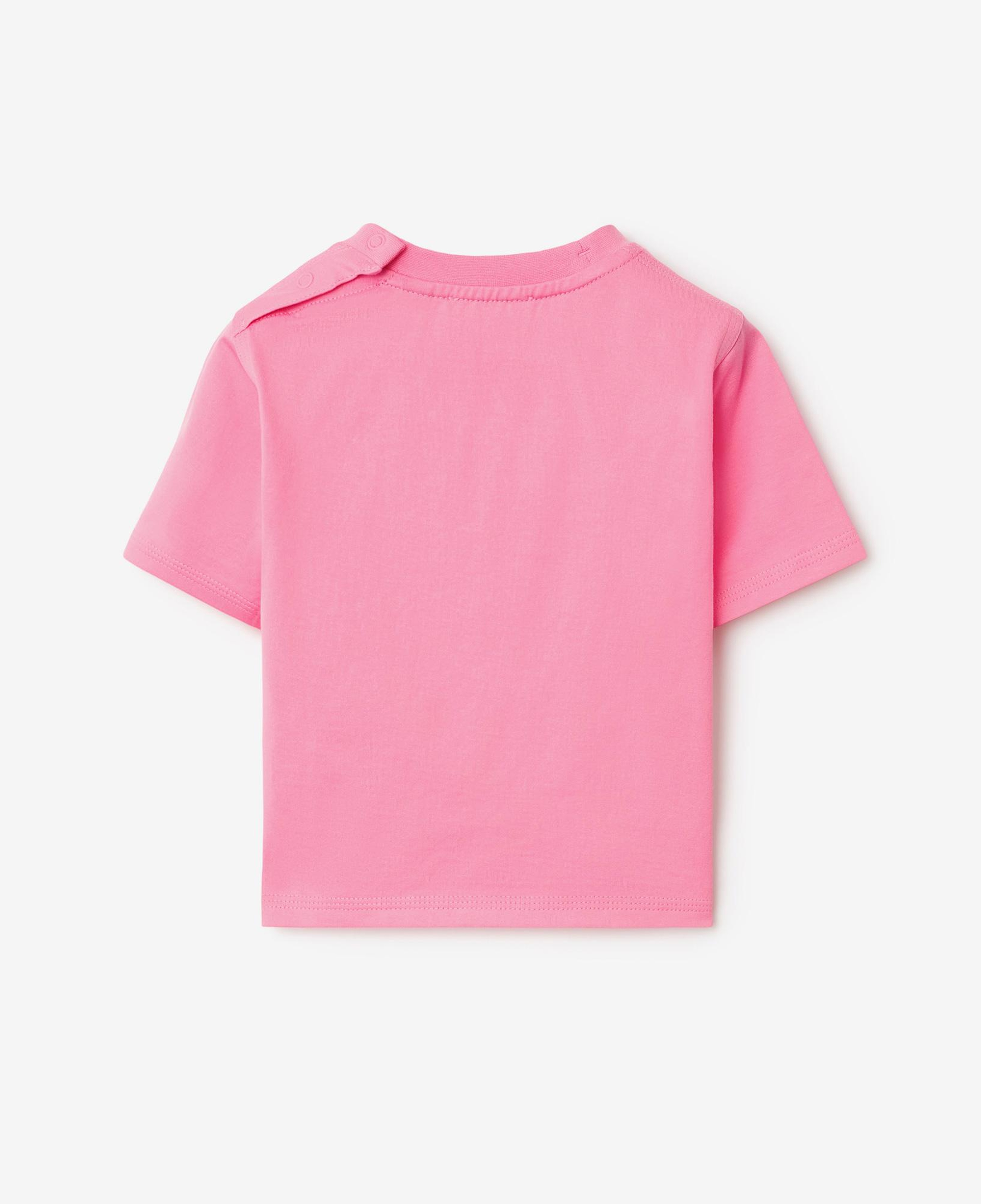 Burberry Cedar Cotton Çocuk Pembe T-Shirt