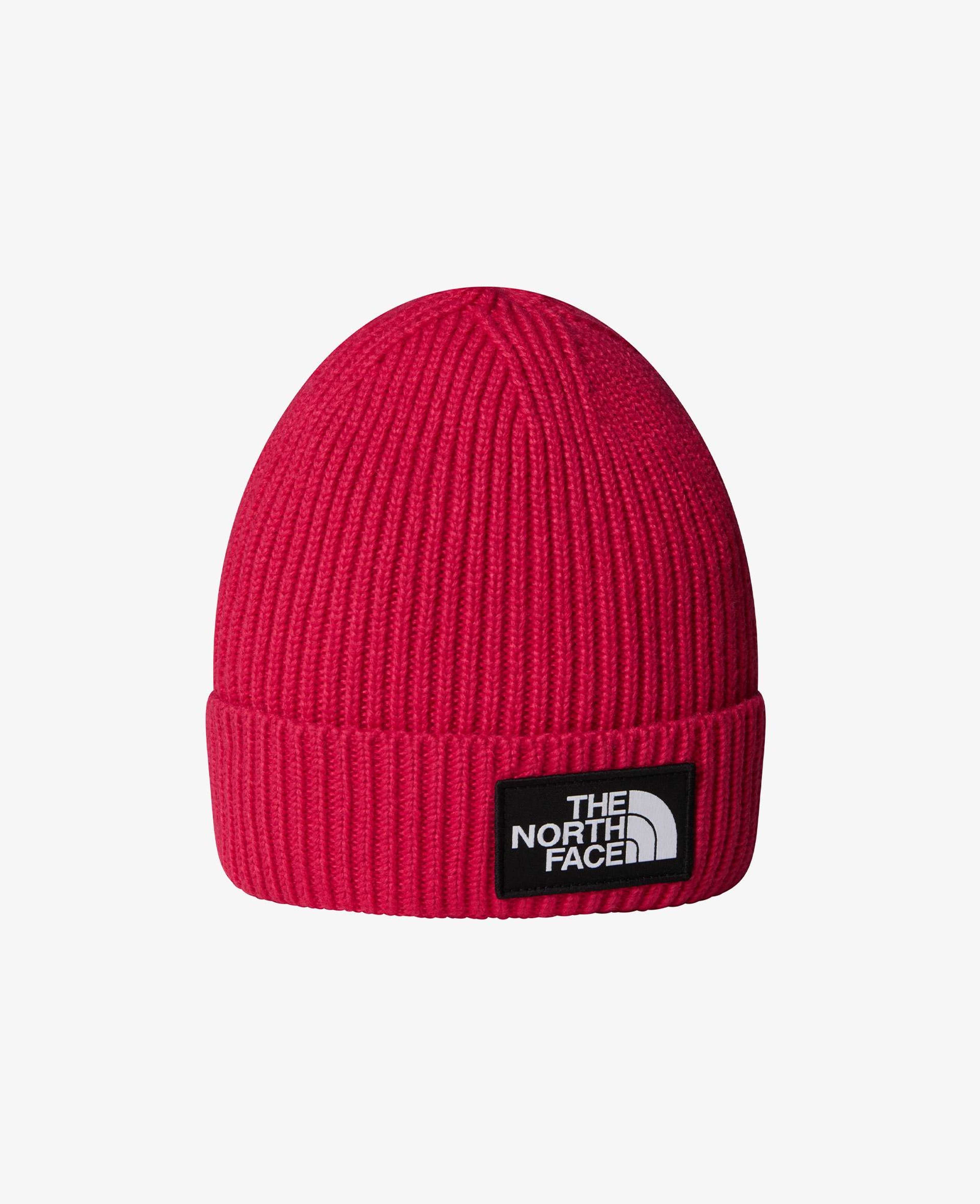 The North Face Logo Box Cuffed Çocuk Kırmızı Bere