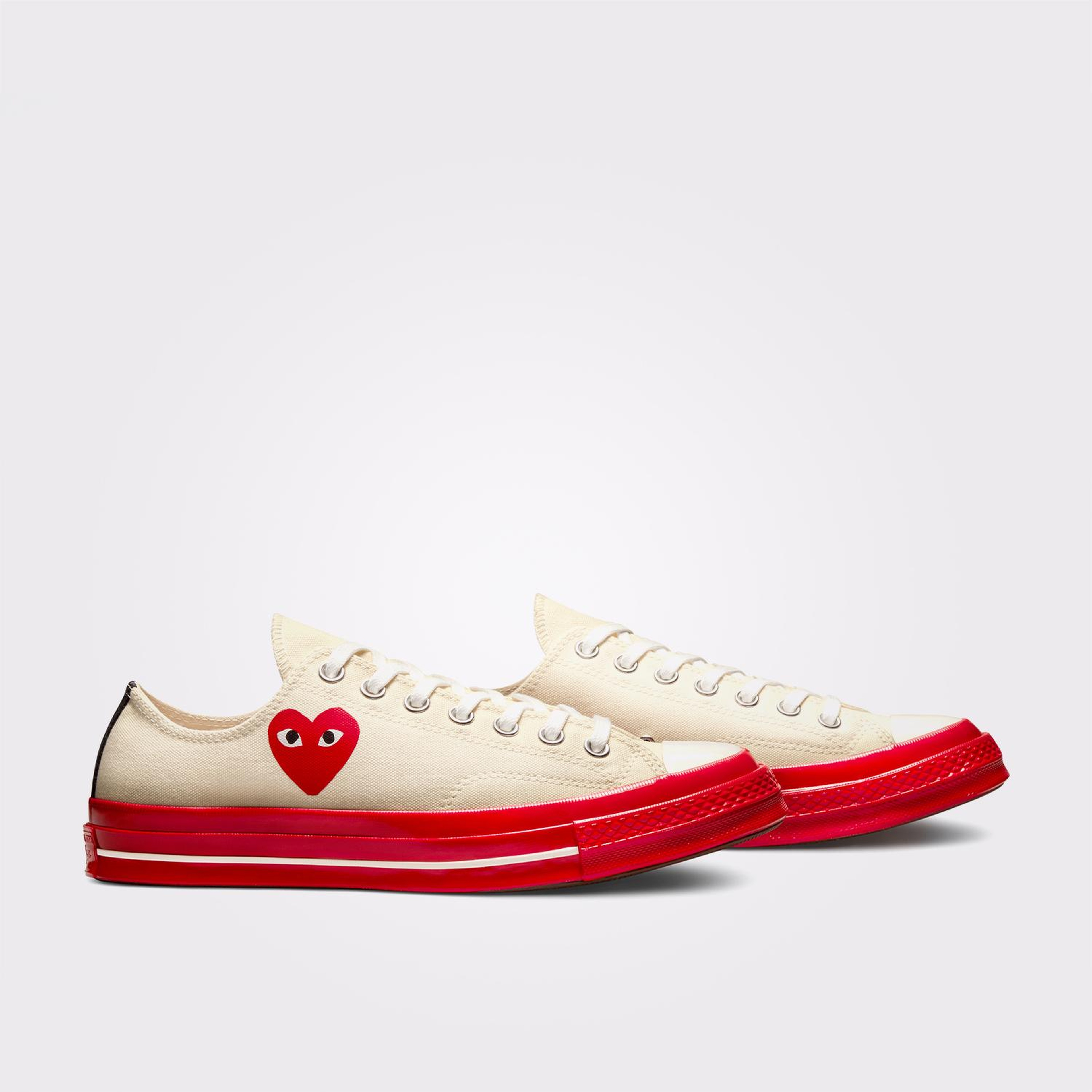 Converse X Comme Des Garçons Play Chuck 70 Unisex Krem Sneaker