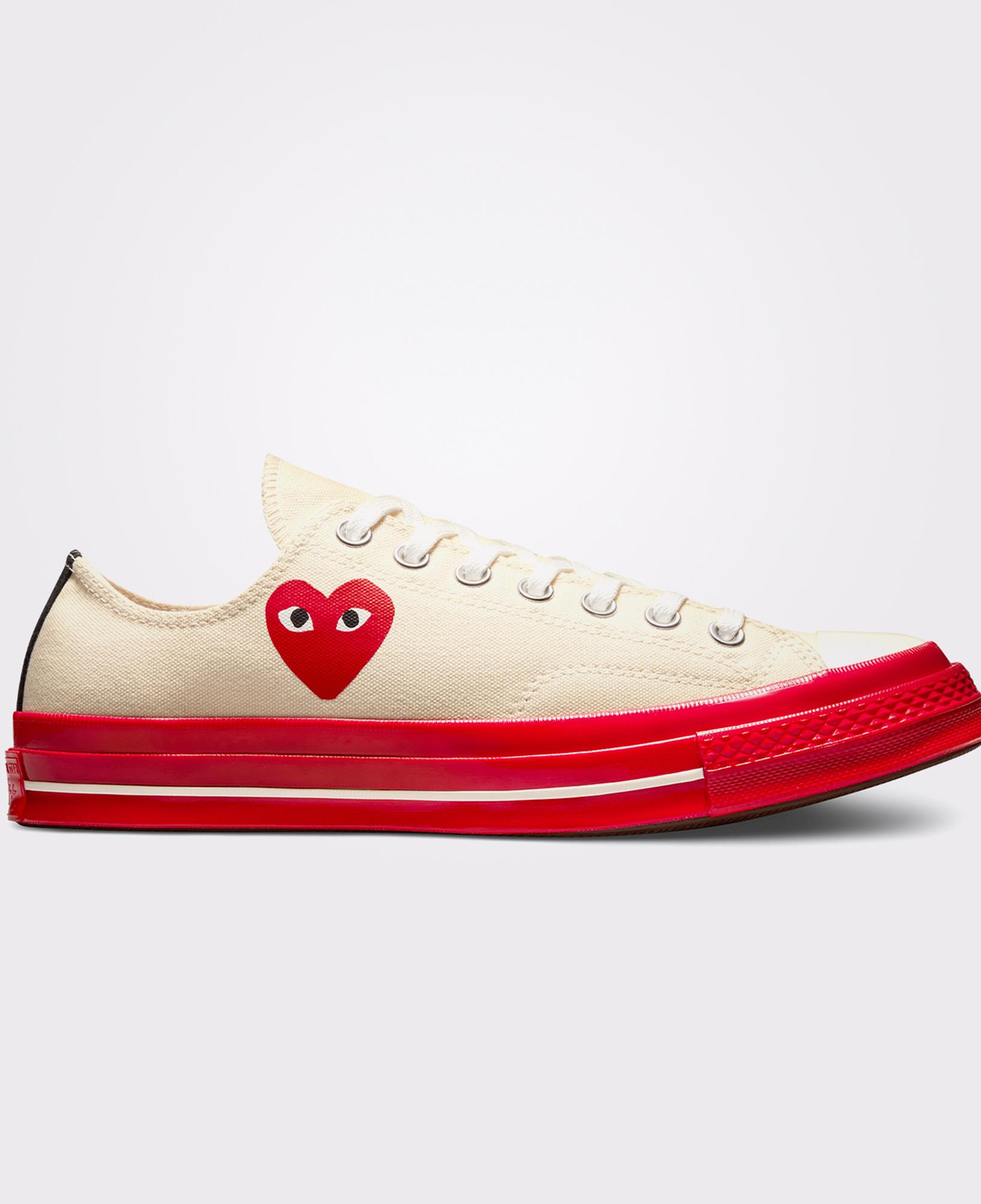 Converse X Comme Des Garçons Play Chuck 70 Unisex Krem Sneaker