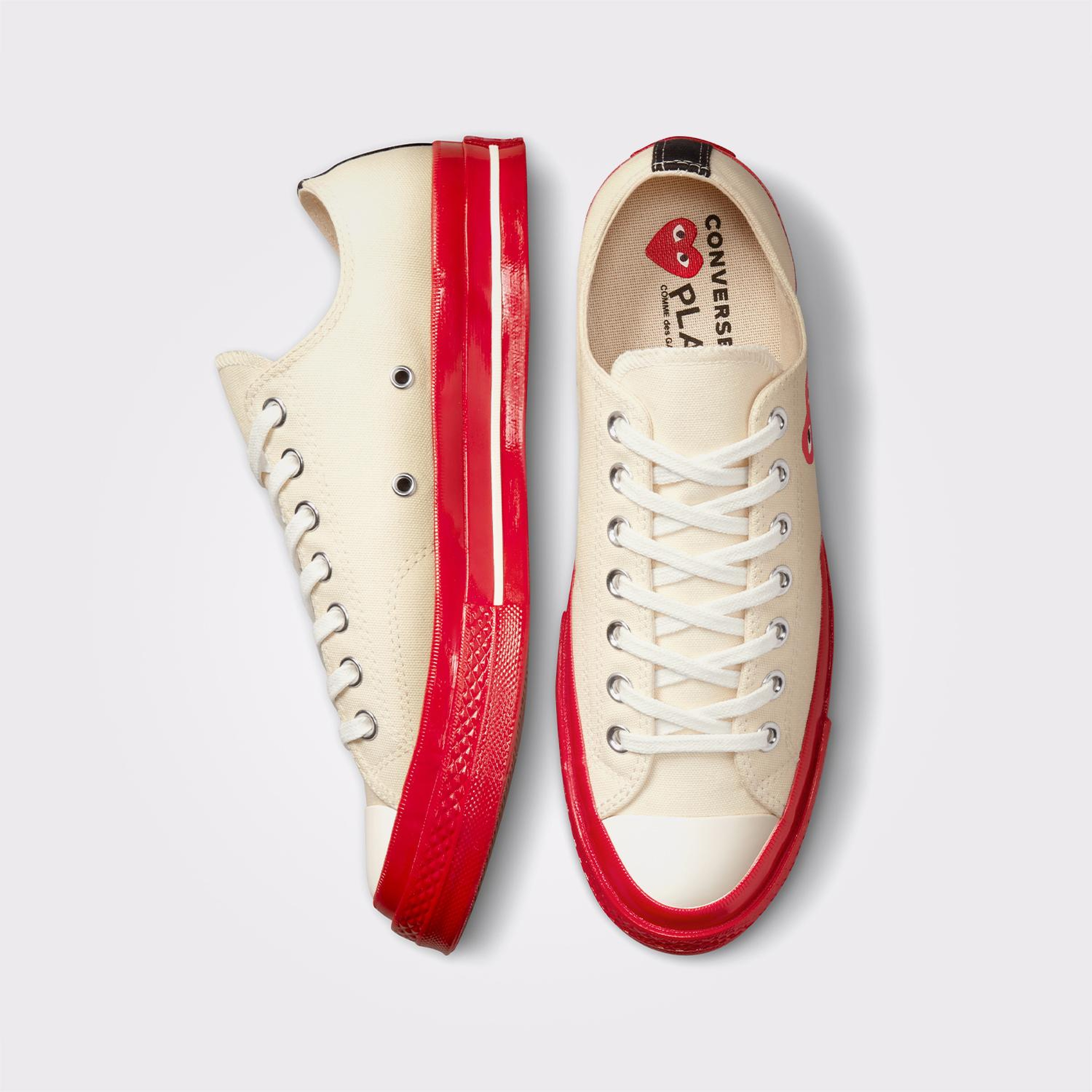 Converse X Comme Des Garçons Play Chuck 70 Unisex Krem Sneaker