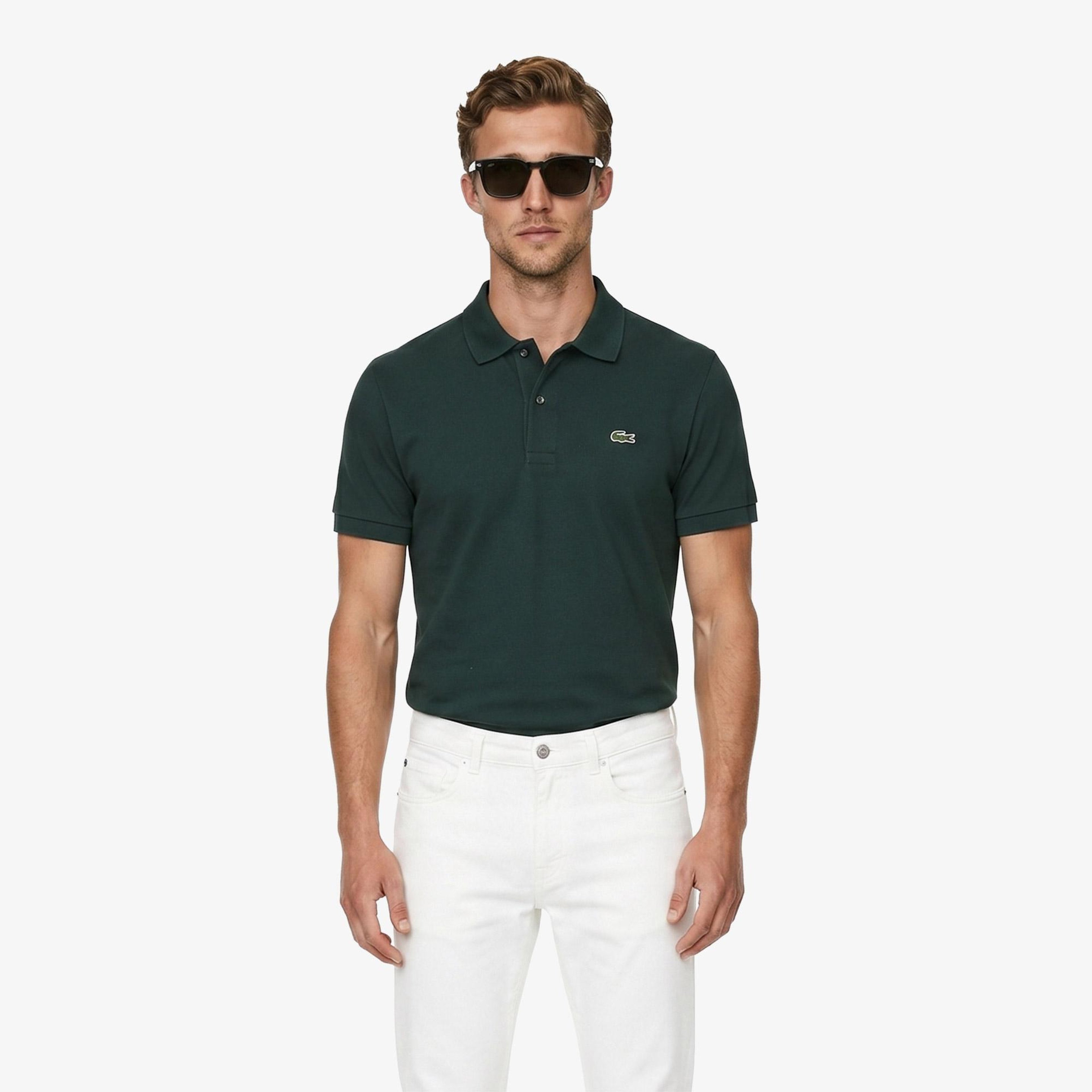 L.12.12 Light Erkek Classic Fit Yeşil Polo