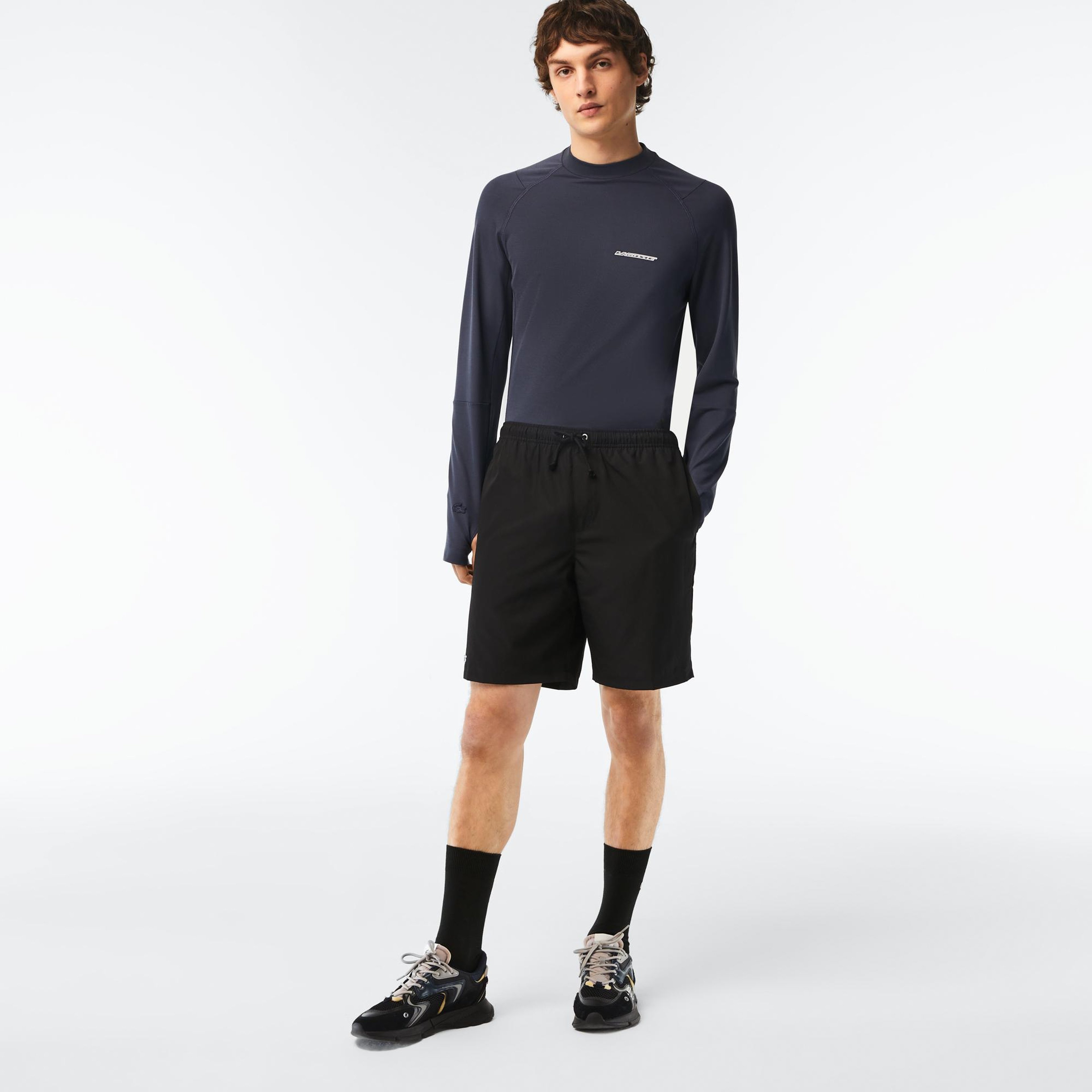 Erkek Classic Fit Siyah Şort