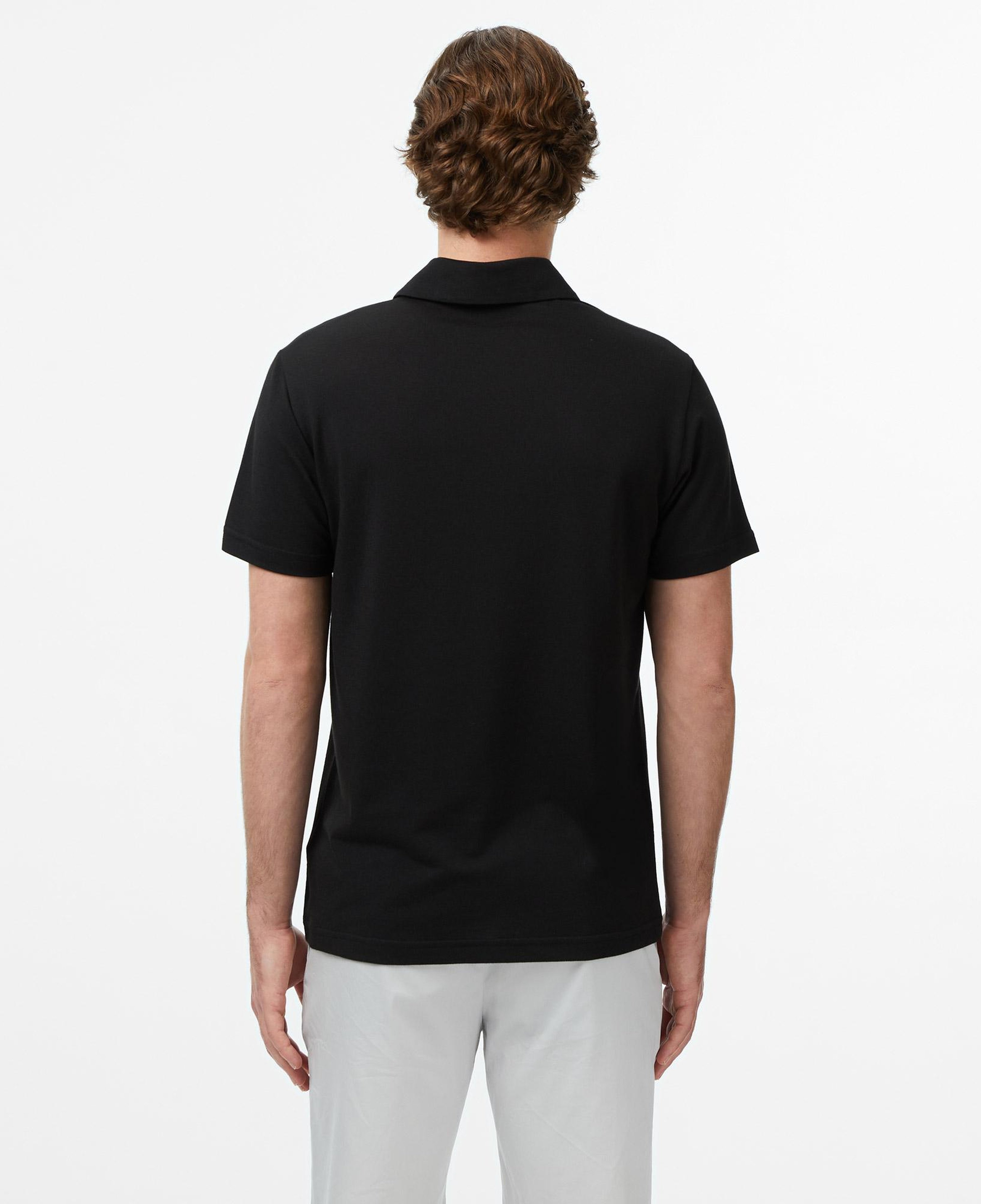 Erkek Regular Fit Siyah Polo