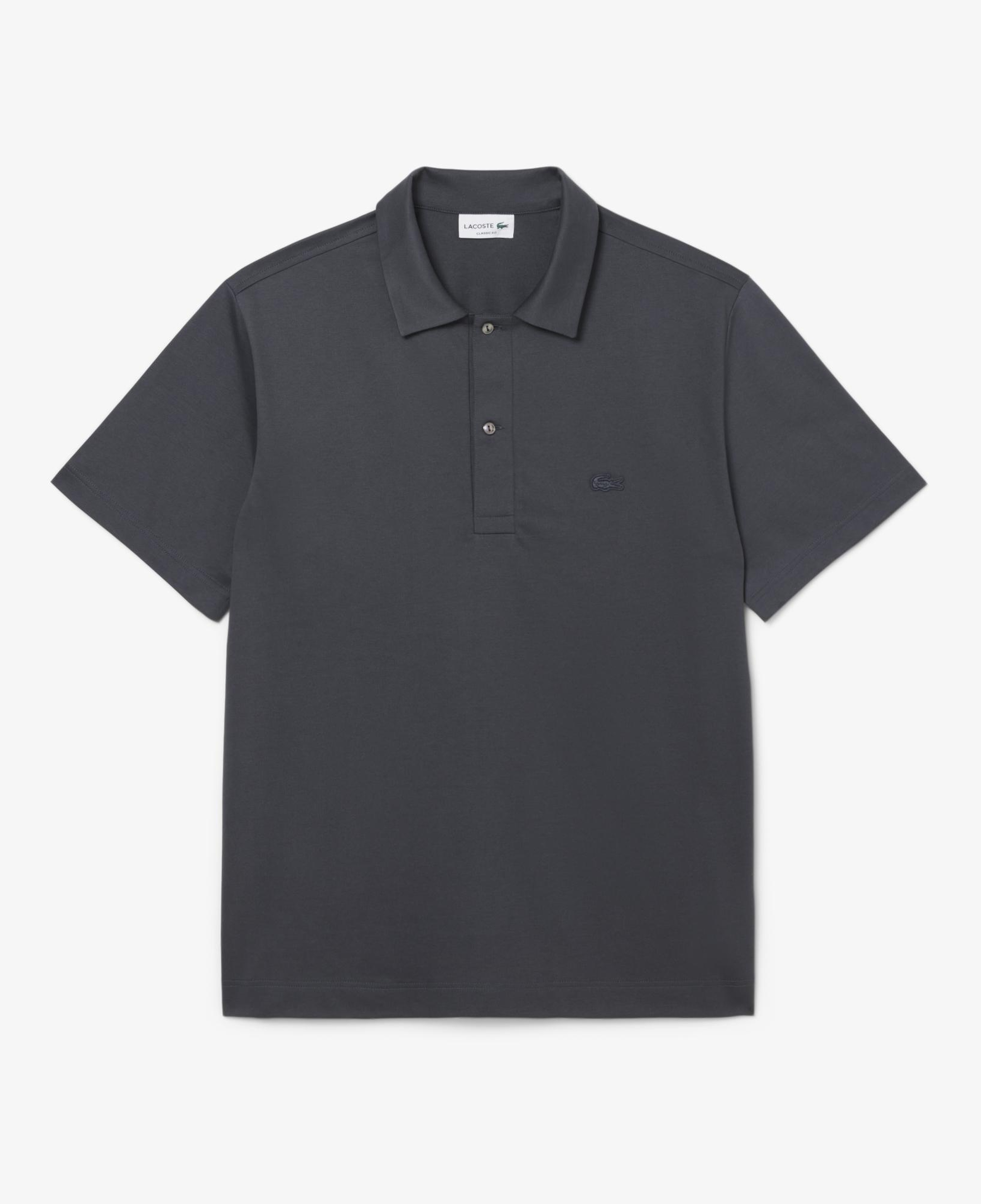 Erkek Classic Fit Koyu Gri Polo