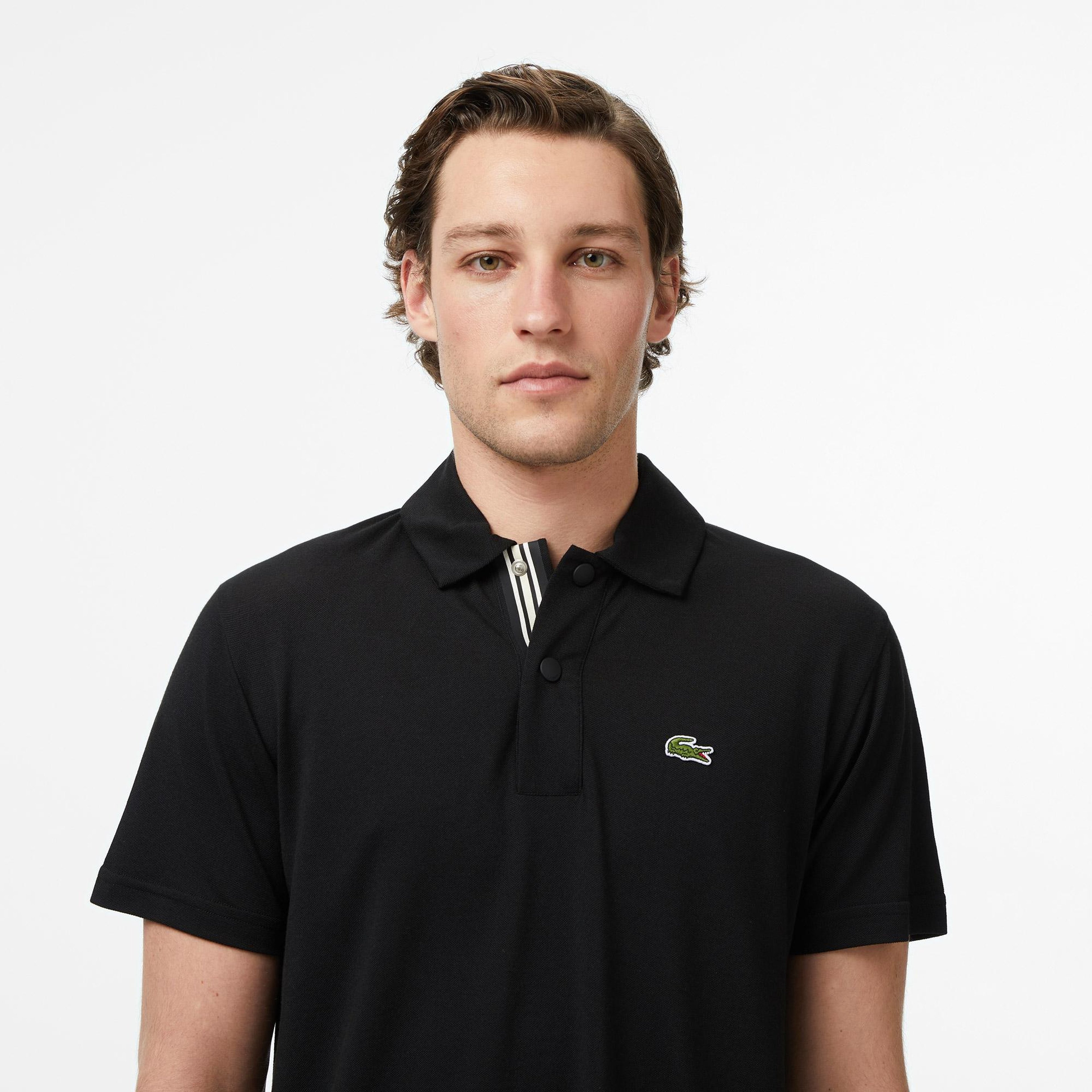Erkek Regular Fit Siyah Polo