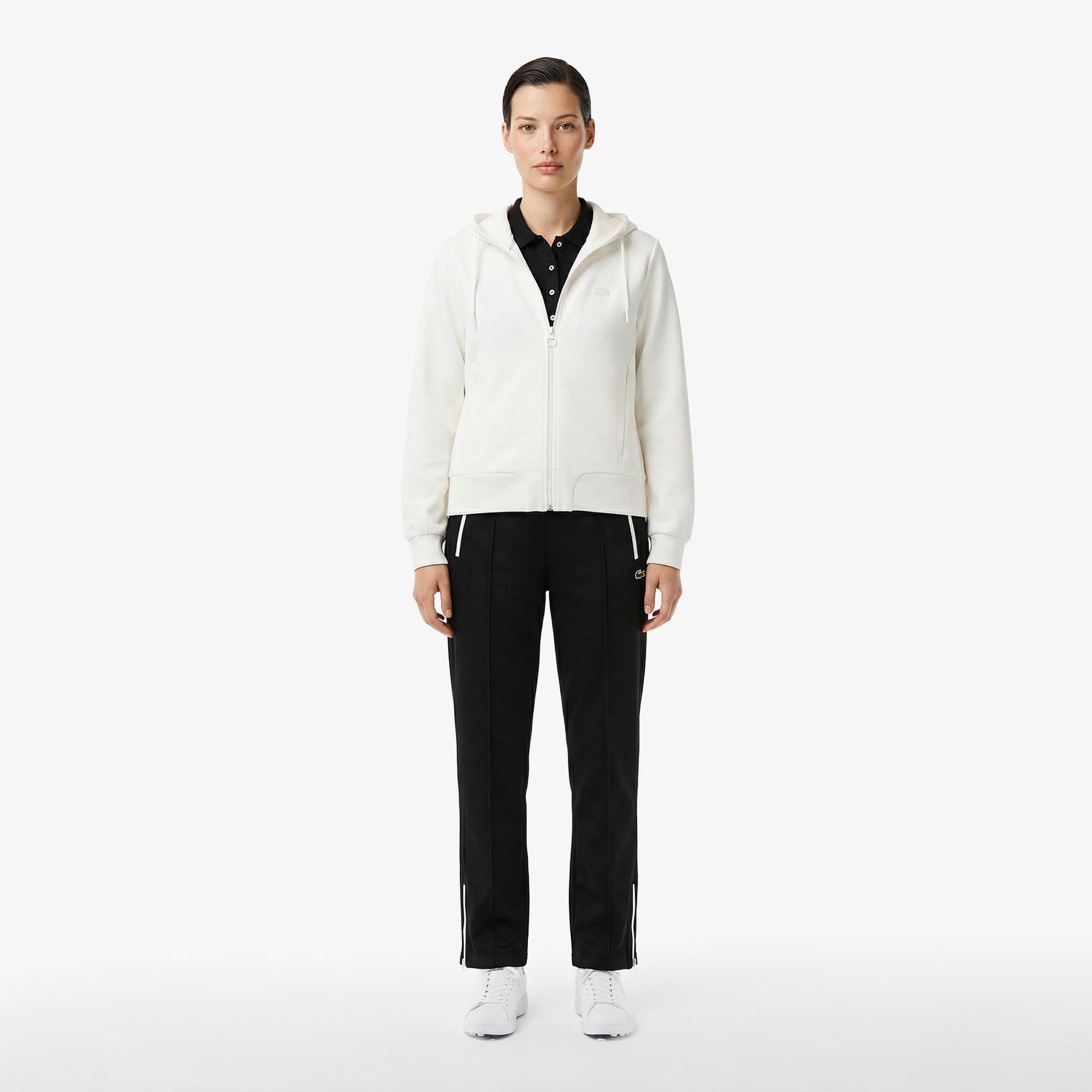 Kadın Regular Fit Kapüşonlu Beyaz Sweatshirt