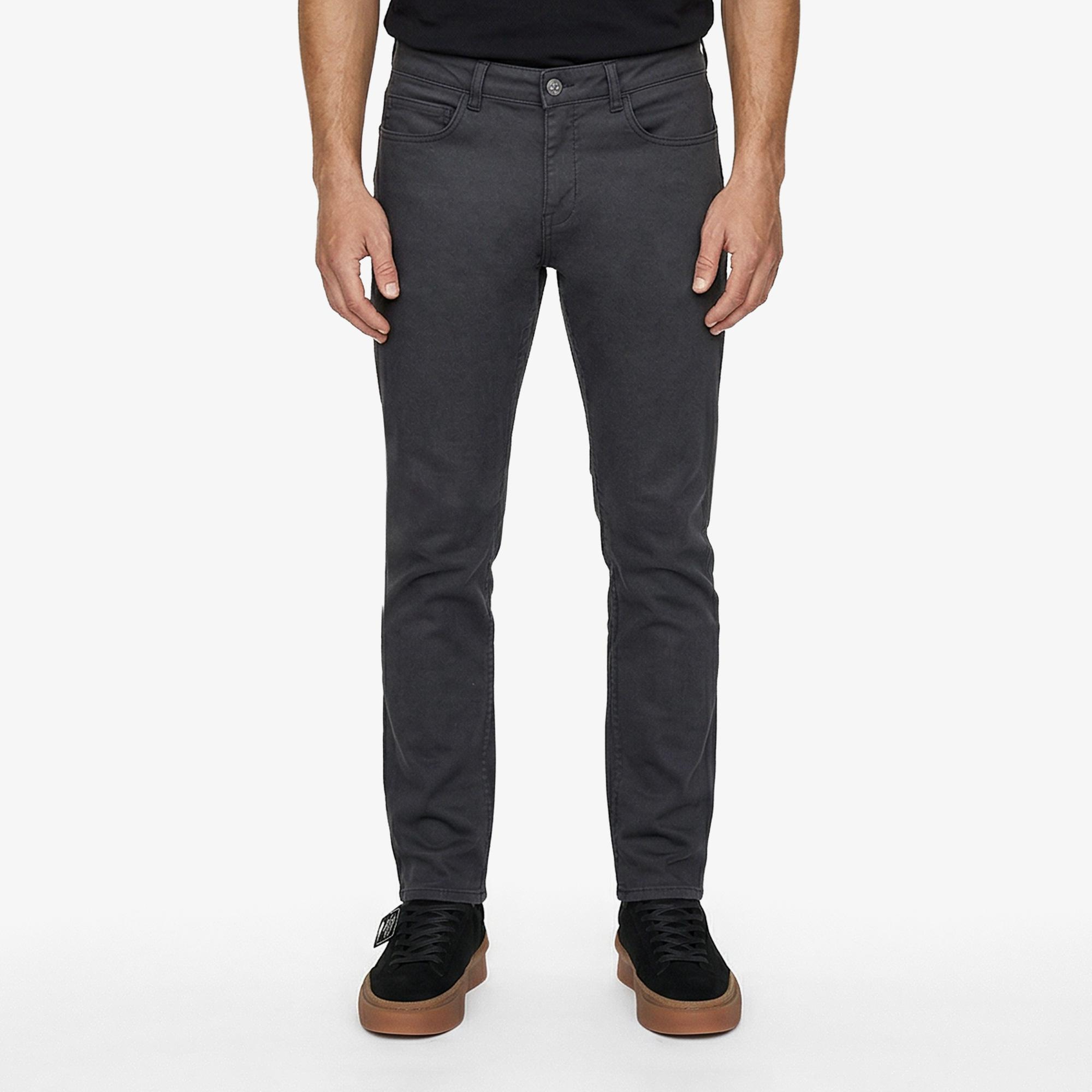 Erkek Slim Fit Koyu Gri Pantolon