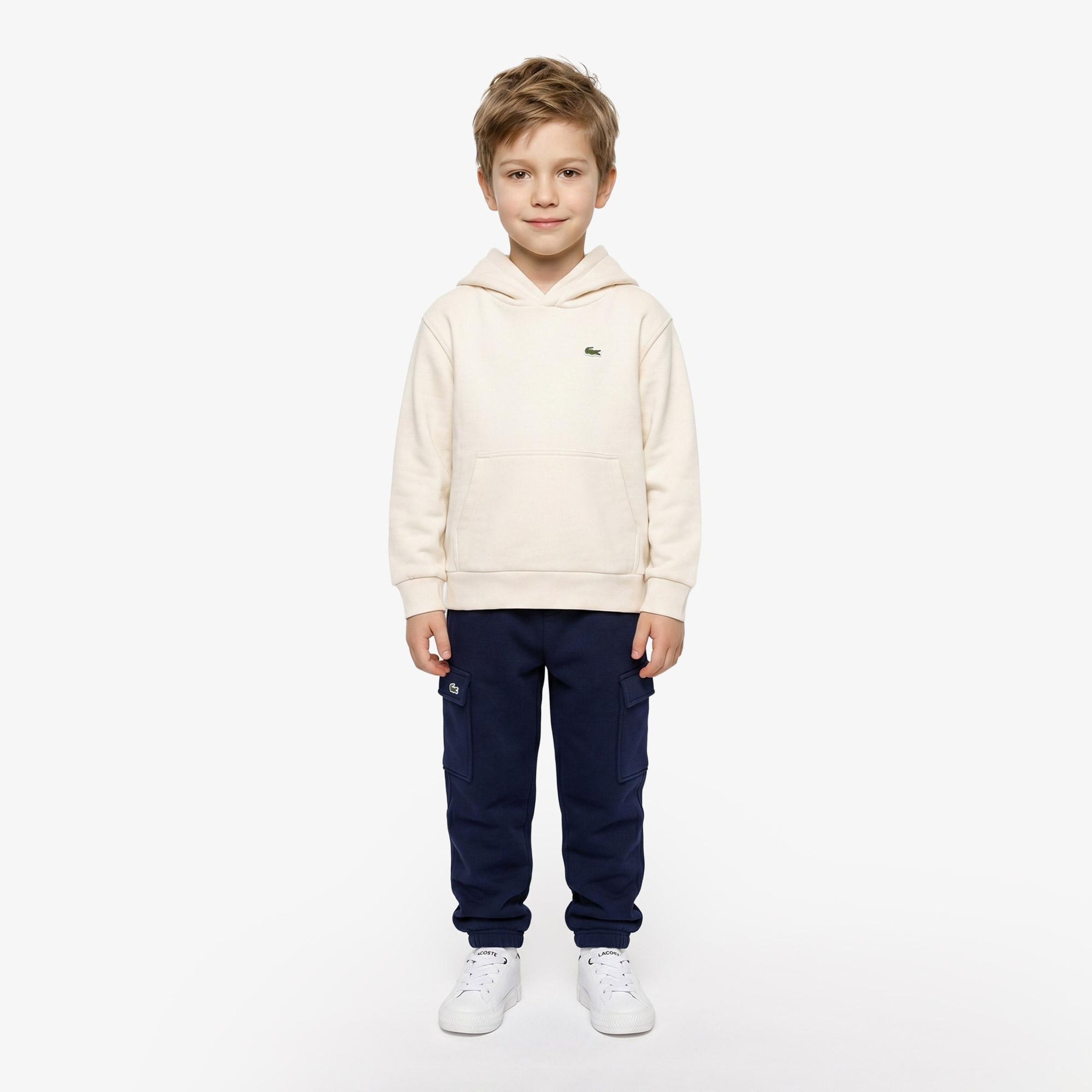 Çocuk Kapüşonlu Krem Sweatshirt