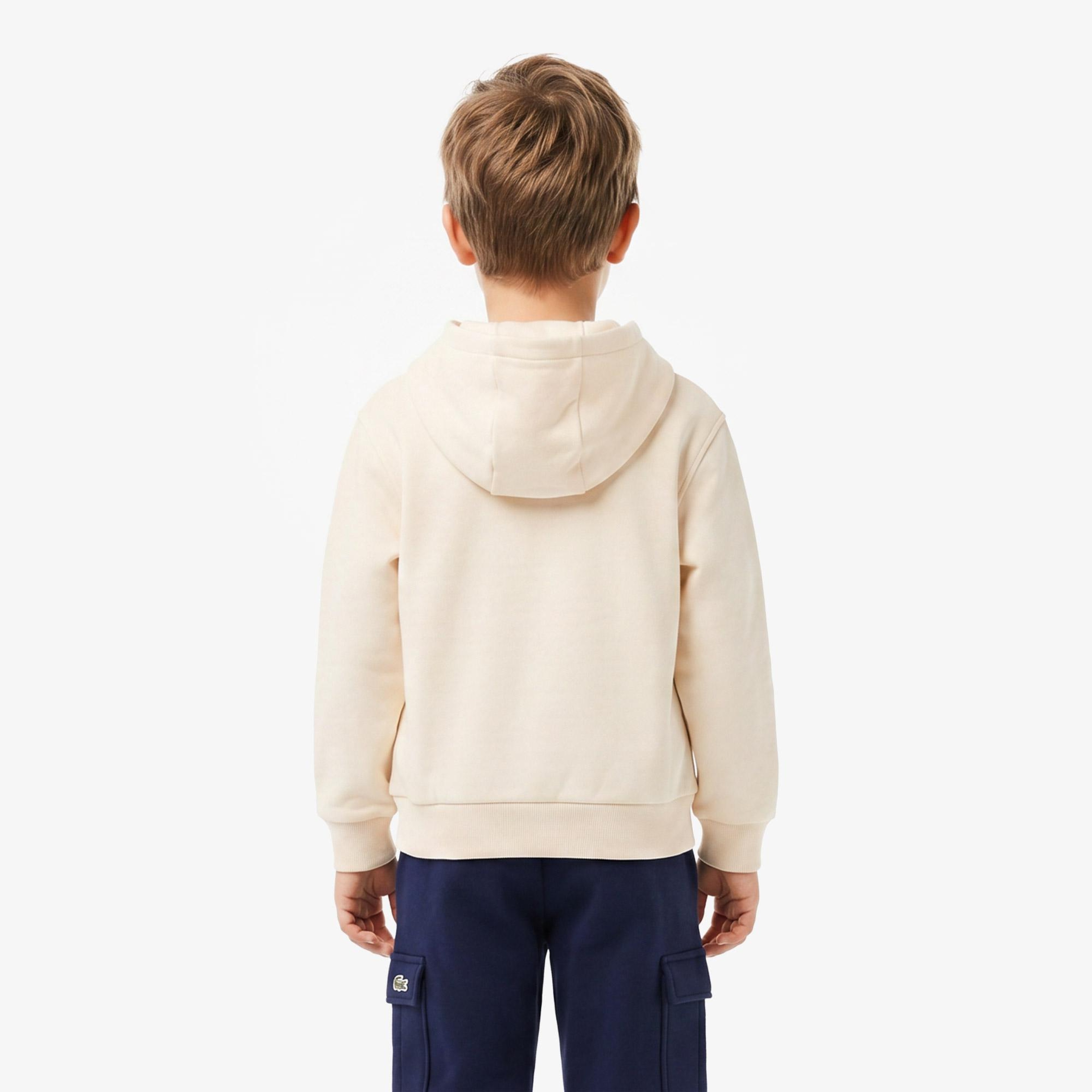 Çocuk Kapüşonlu Krem Sweatshirt