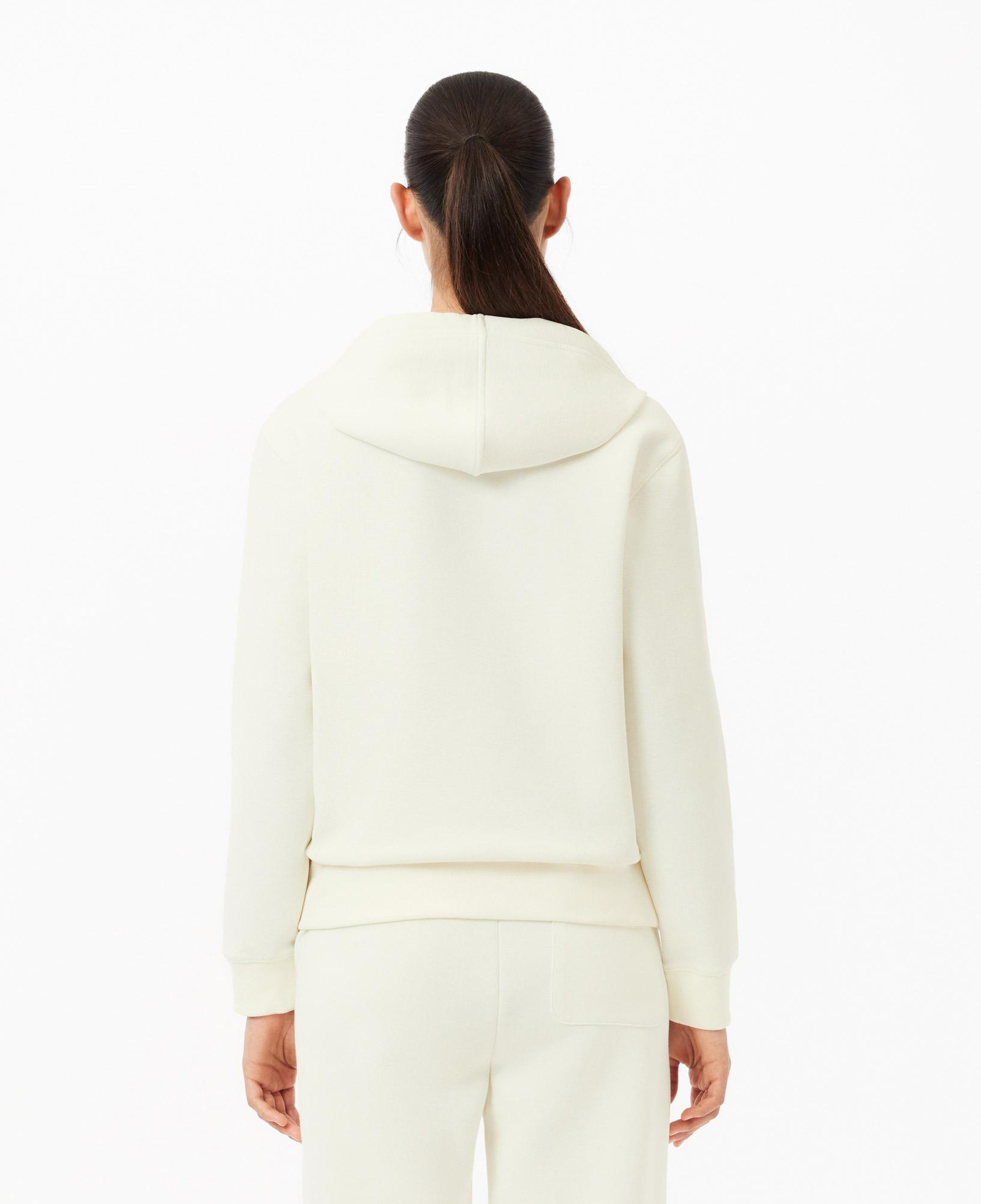 Kadın Regular Fit Kapüşonlu Beyaz Sweatshirt
