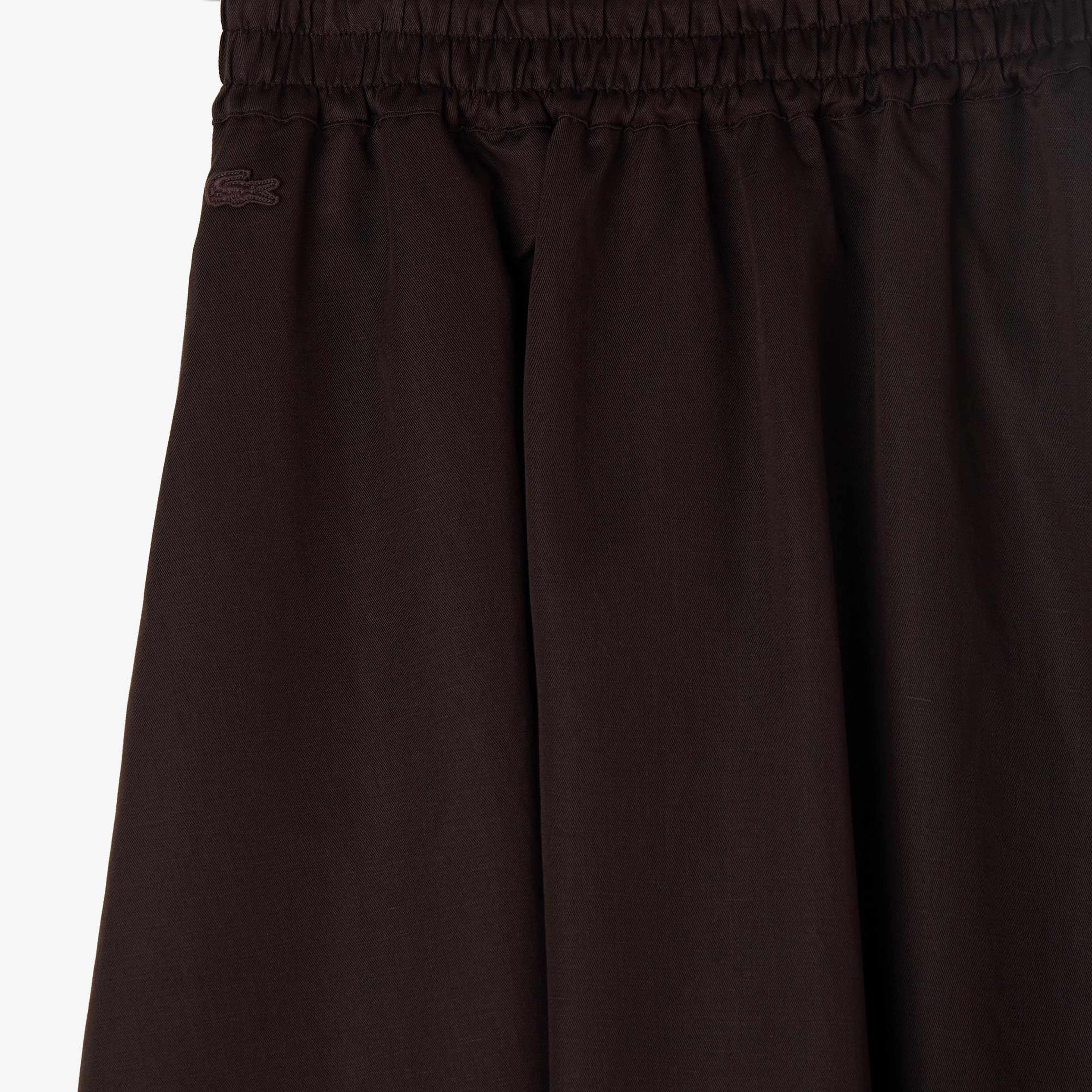 Kadın Flare Fit Kahverengi Etek