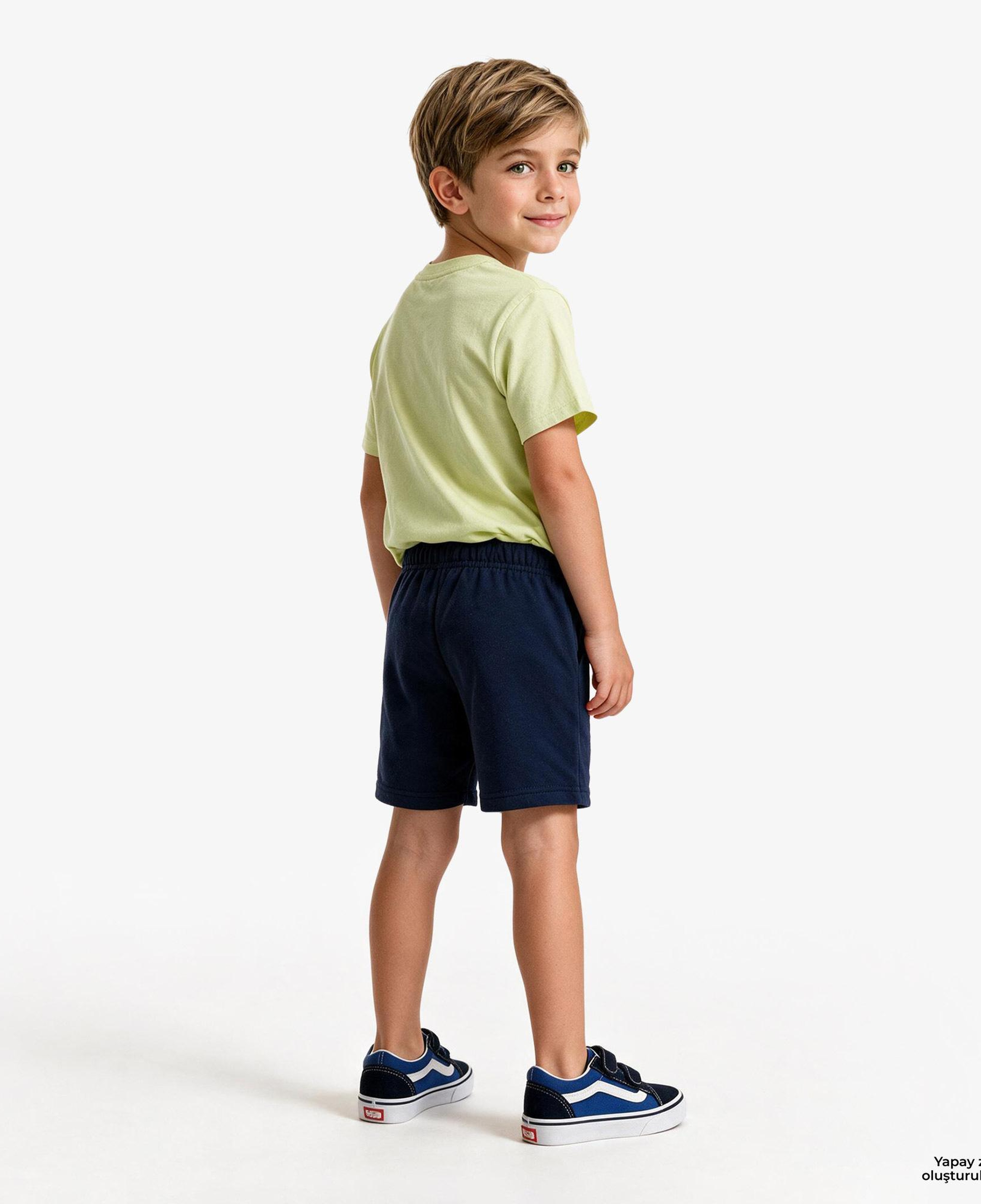 Gap Havlu Kumaş Relaxed Fit Çocuk Lacivert Şort