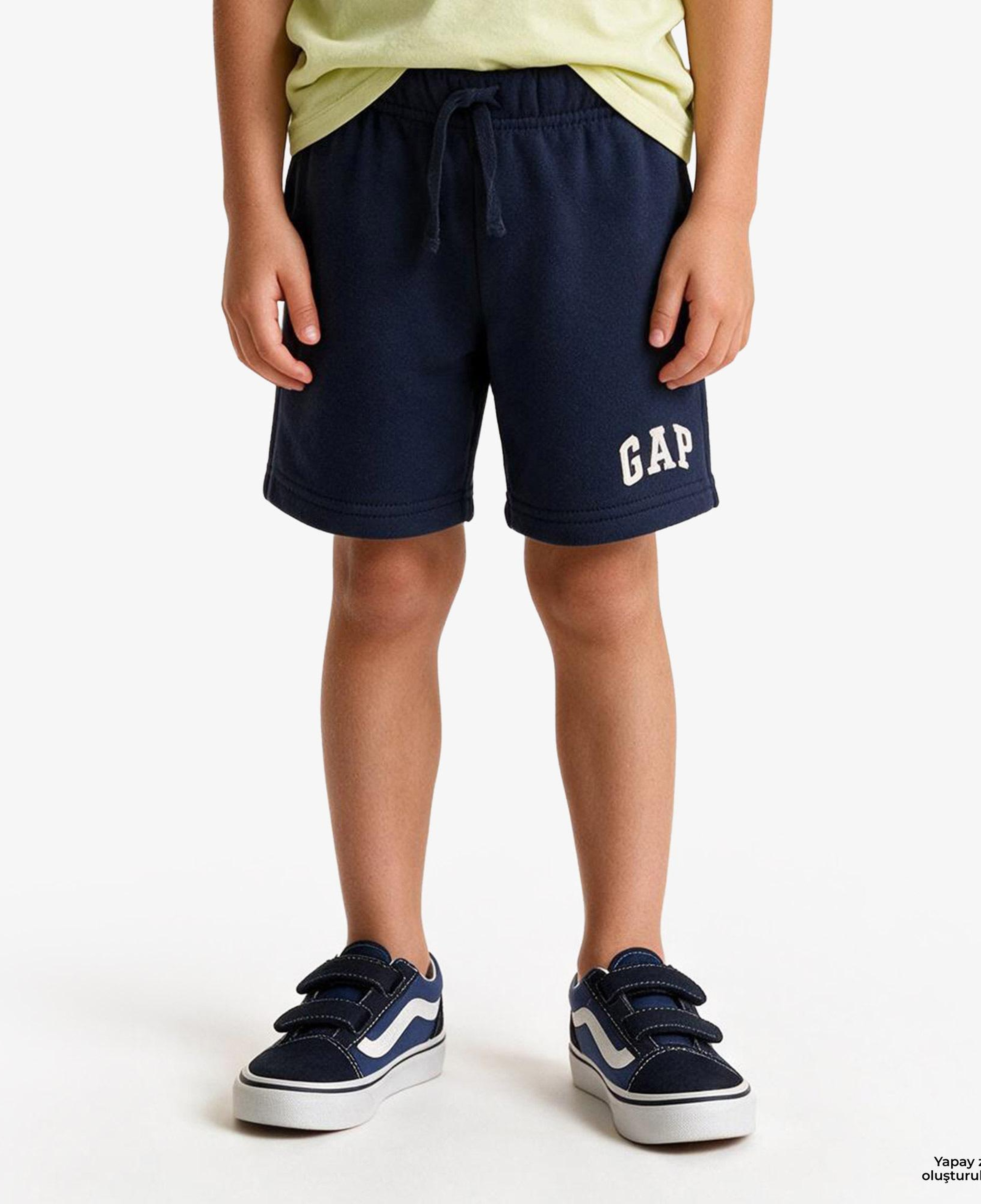 Gap Havlu Kumaş Relaxed Fit Çocuk Lacivert Şort