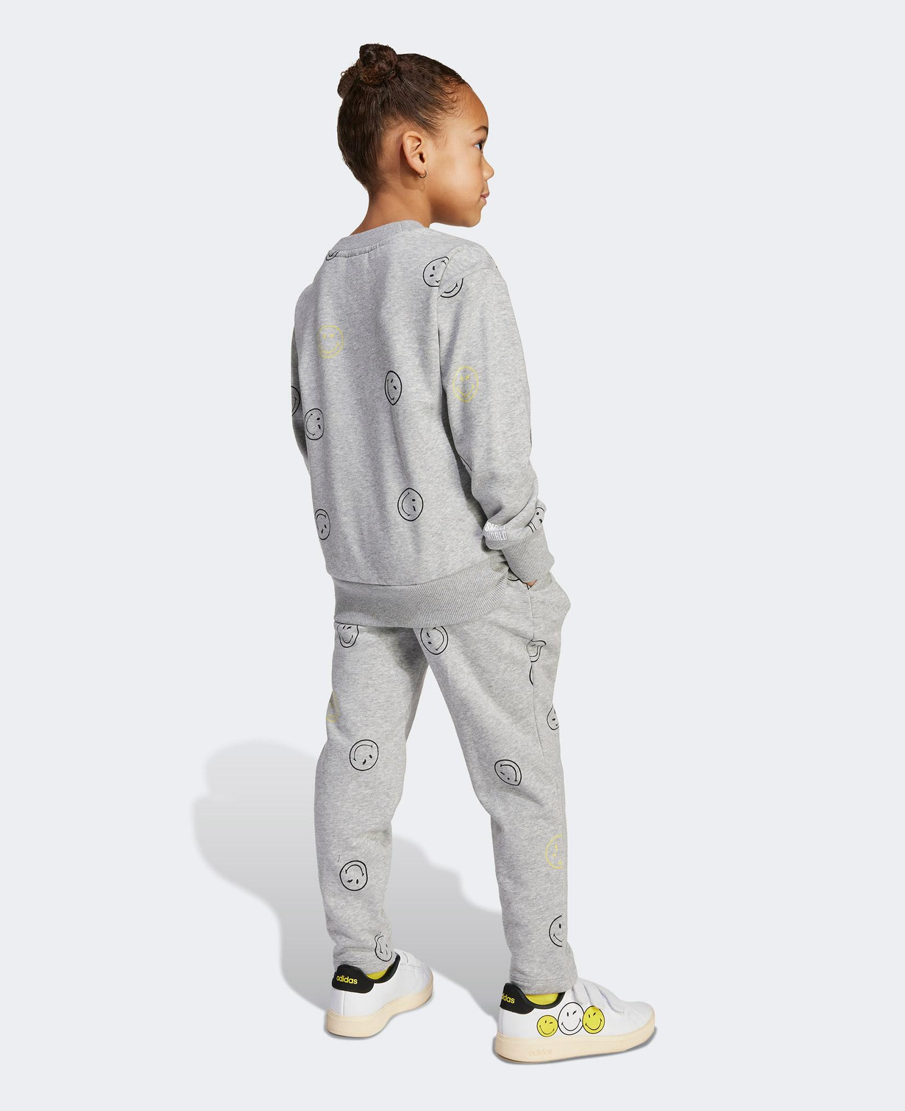 adidas X Smileyworld Çocuk Gri Eşofman Takımı