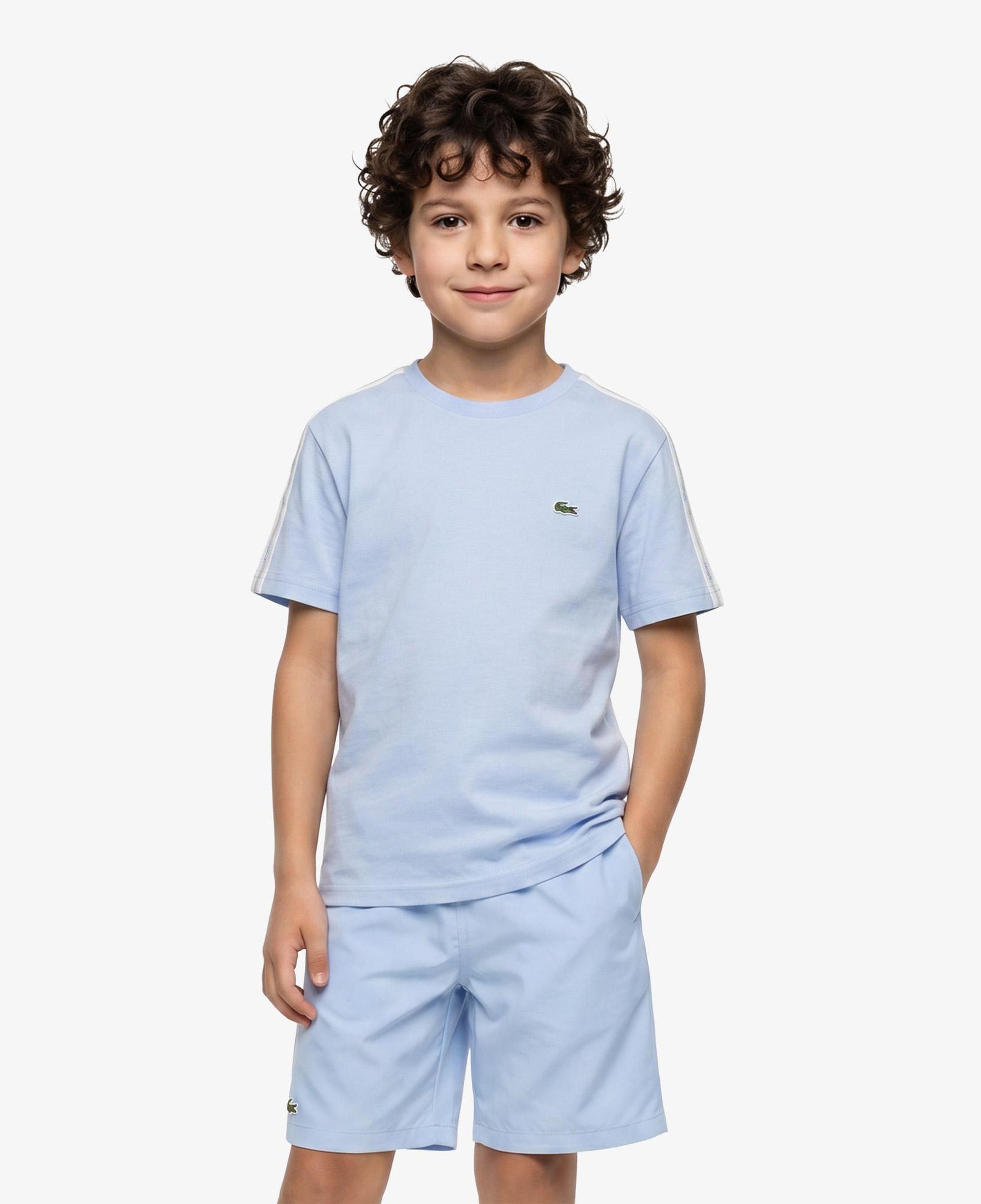Çocuk Bisiklet Yaka Mavi T-Shirt