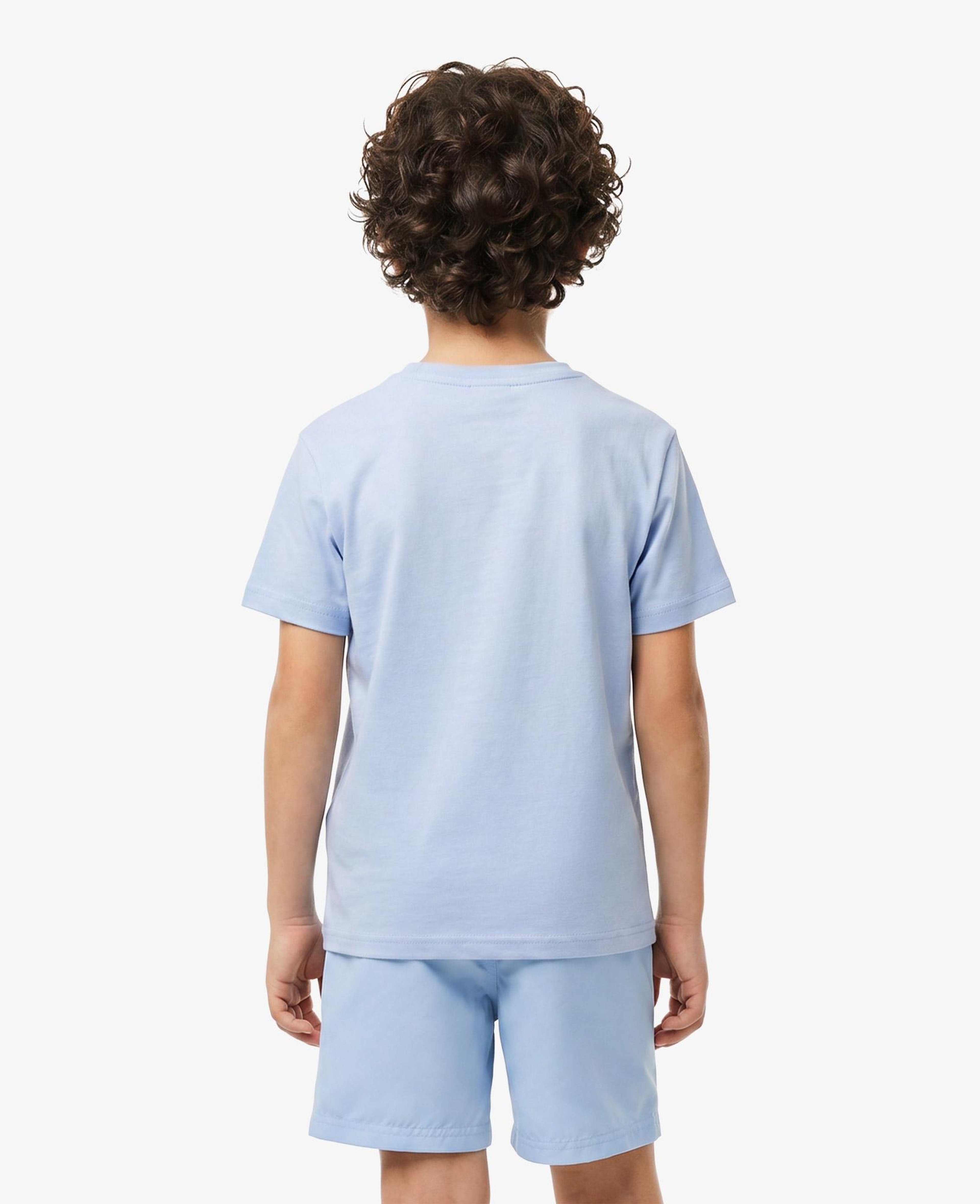 Çocuk Bisiklet Yaka Mavi T-Shirt