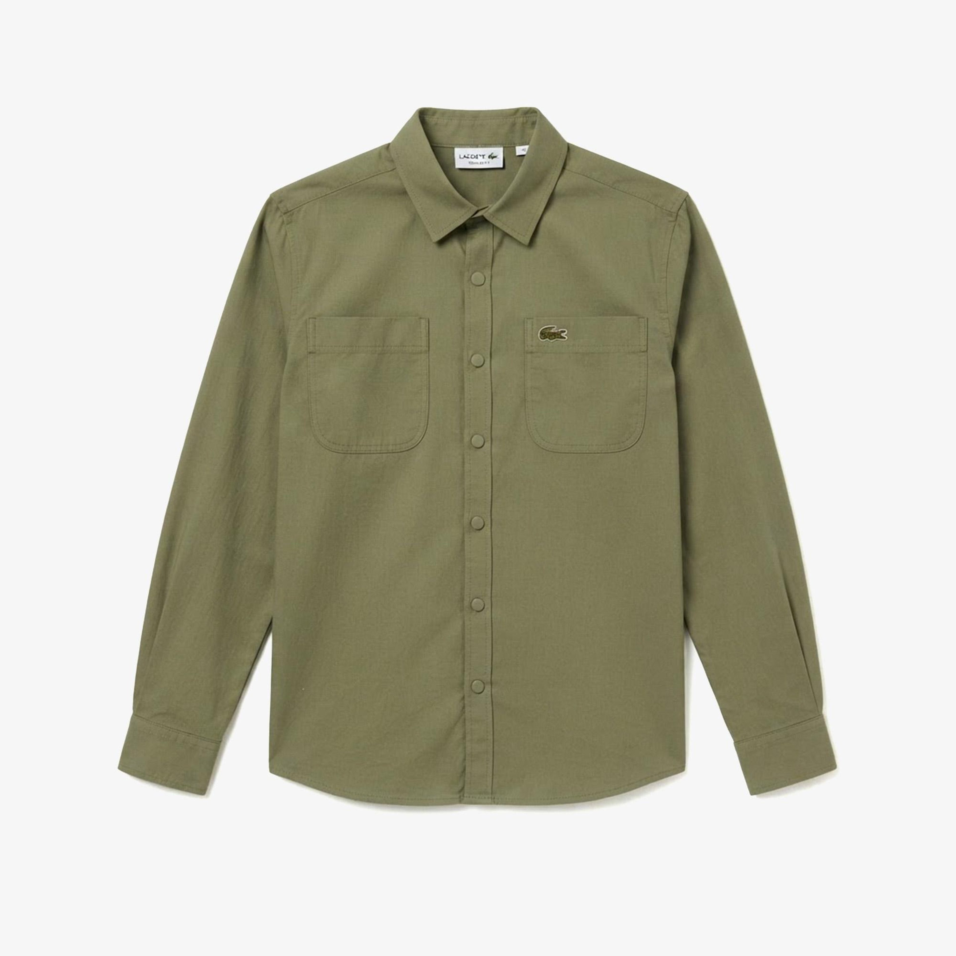 Erkek Regular Fit Haki Gömlek