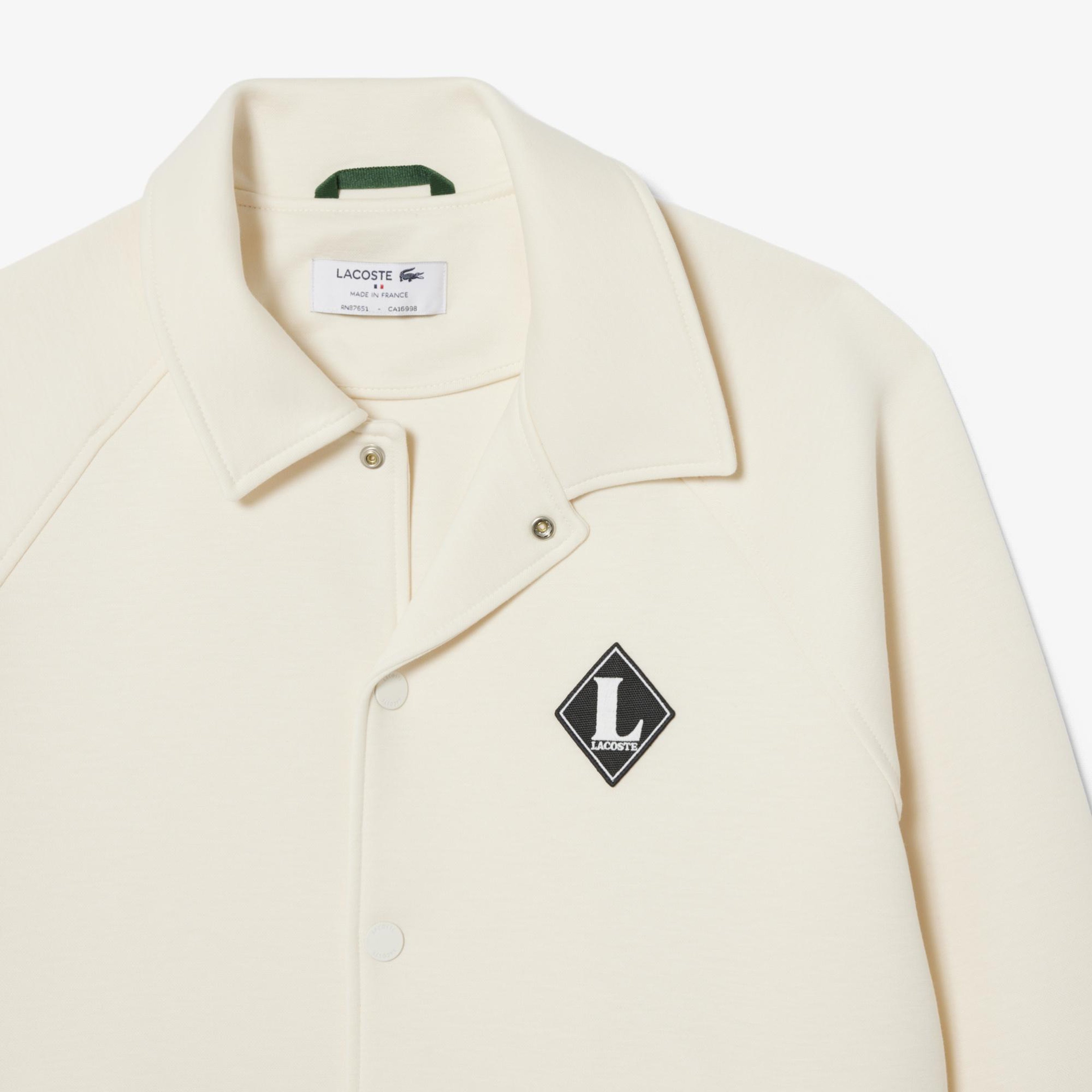 Erkek Classic Fit Krem Bomber Ceket