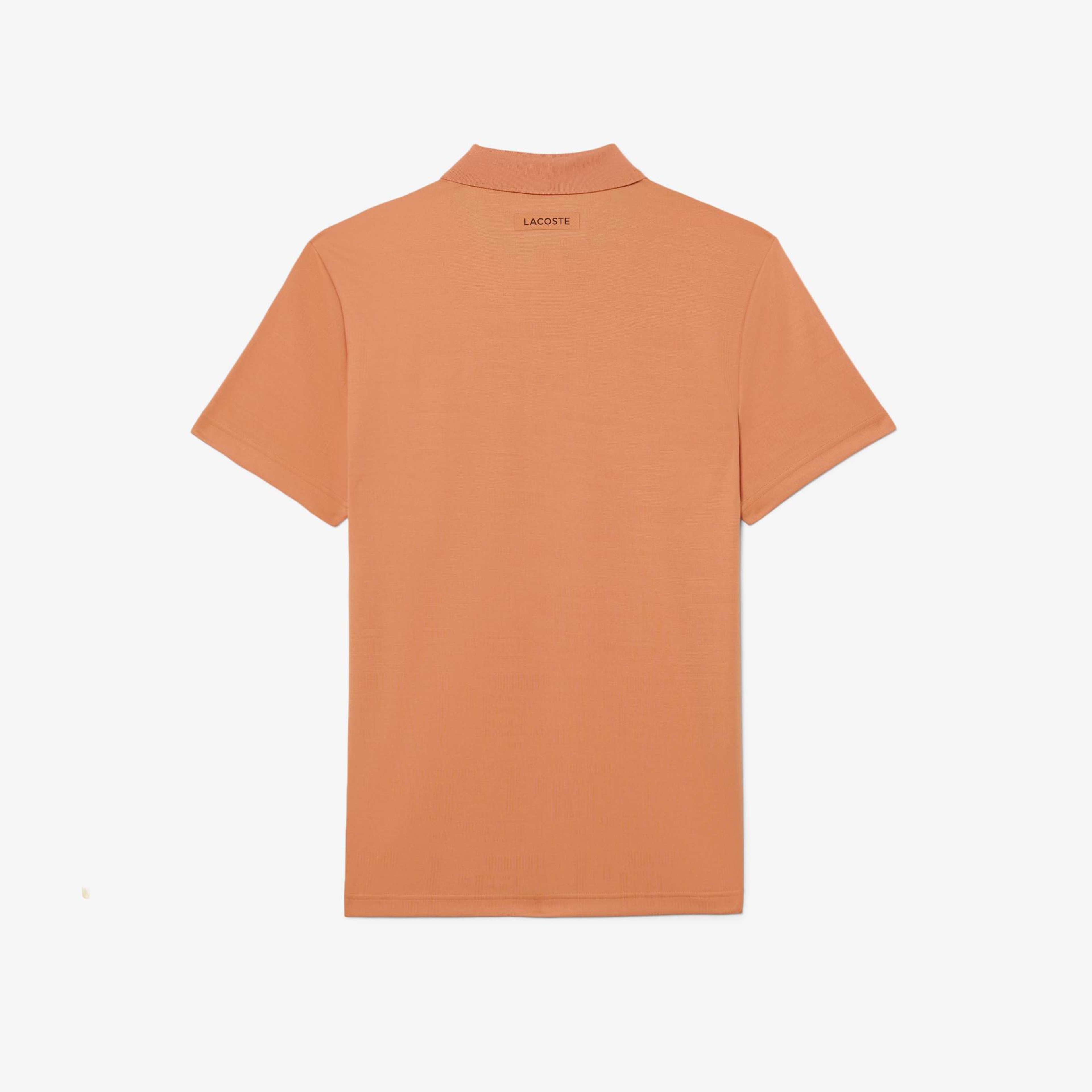 Erkek Slim Fit Turuncu Polo