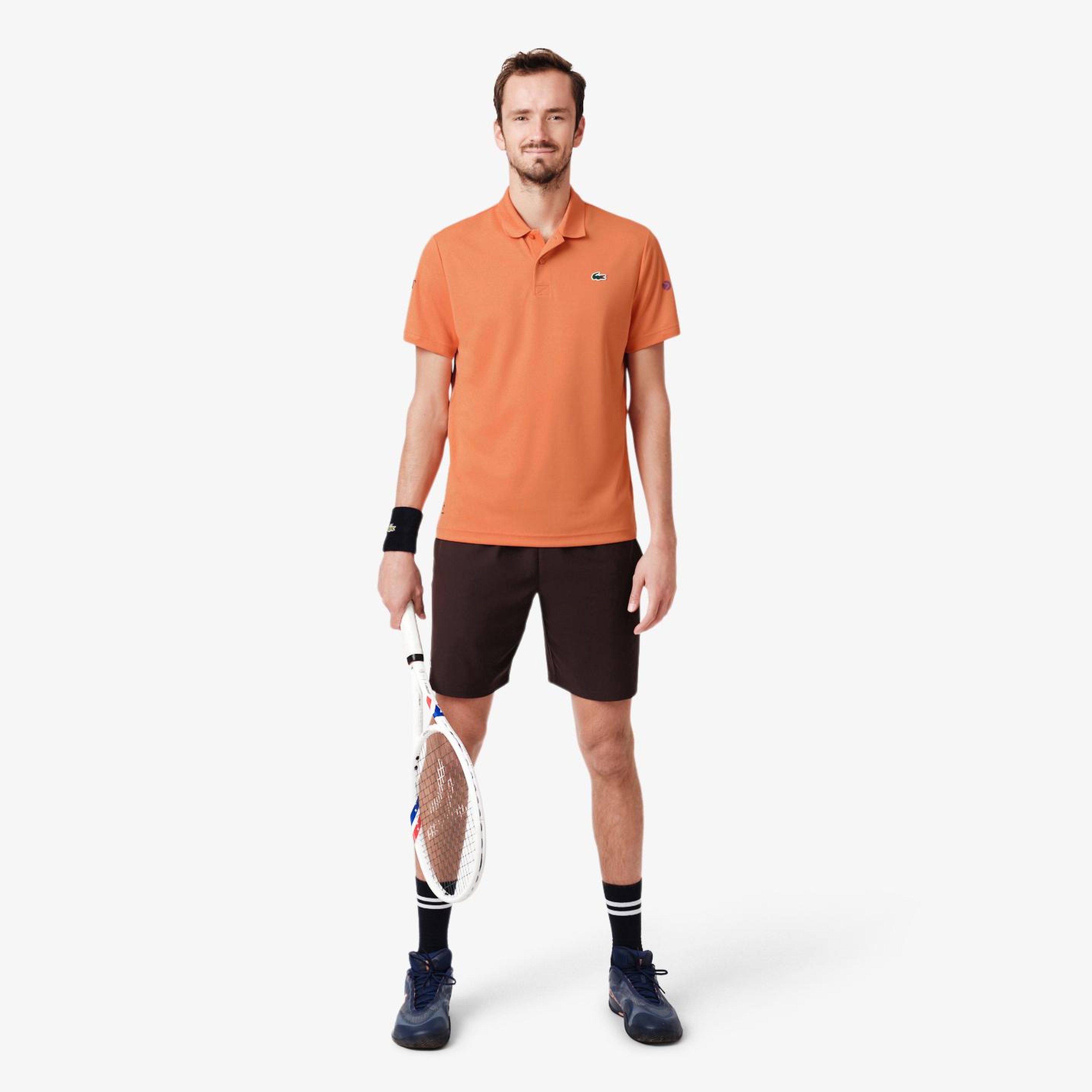 Erkek Slim Fit Turuncu Polo