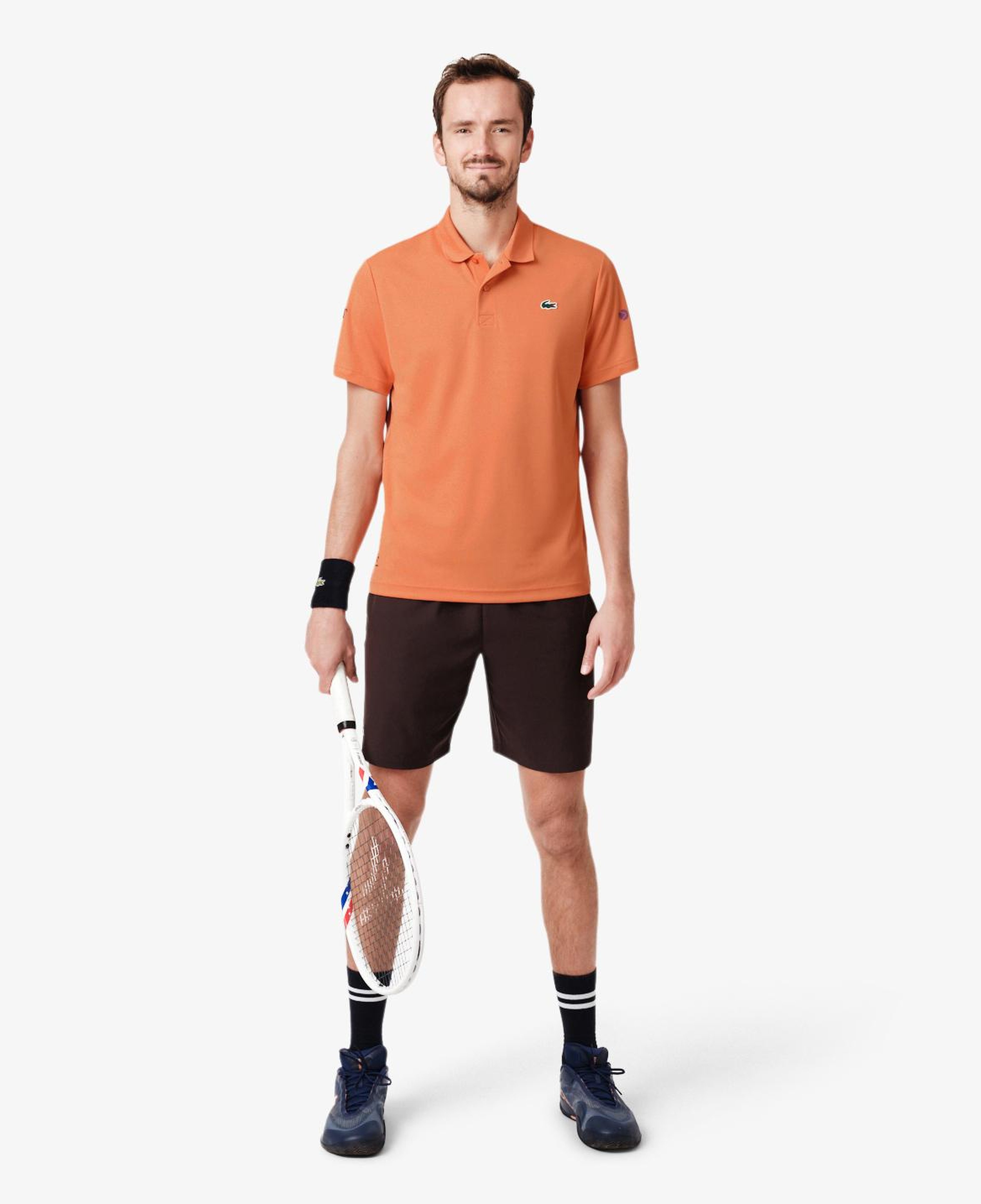Erkek Slim Fit Turuncu Polo