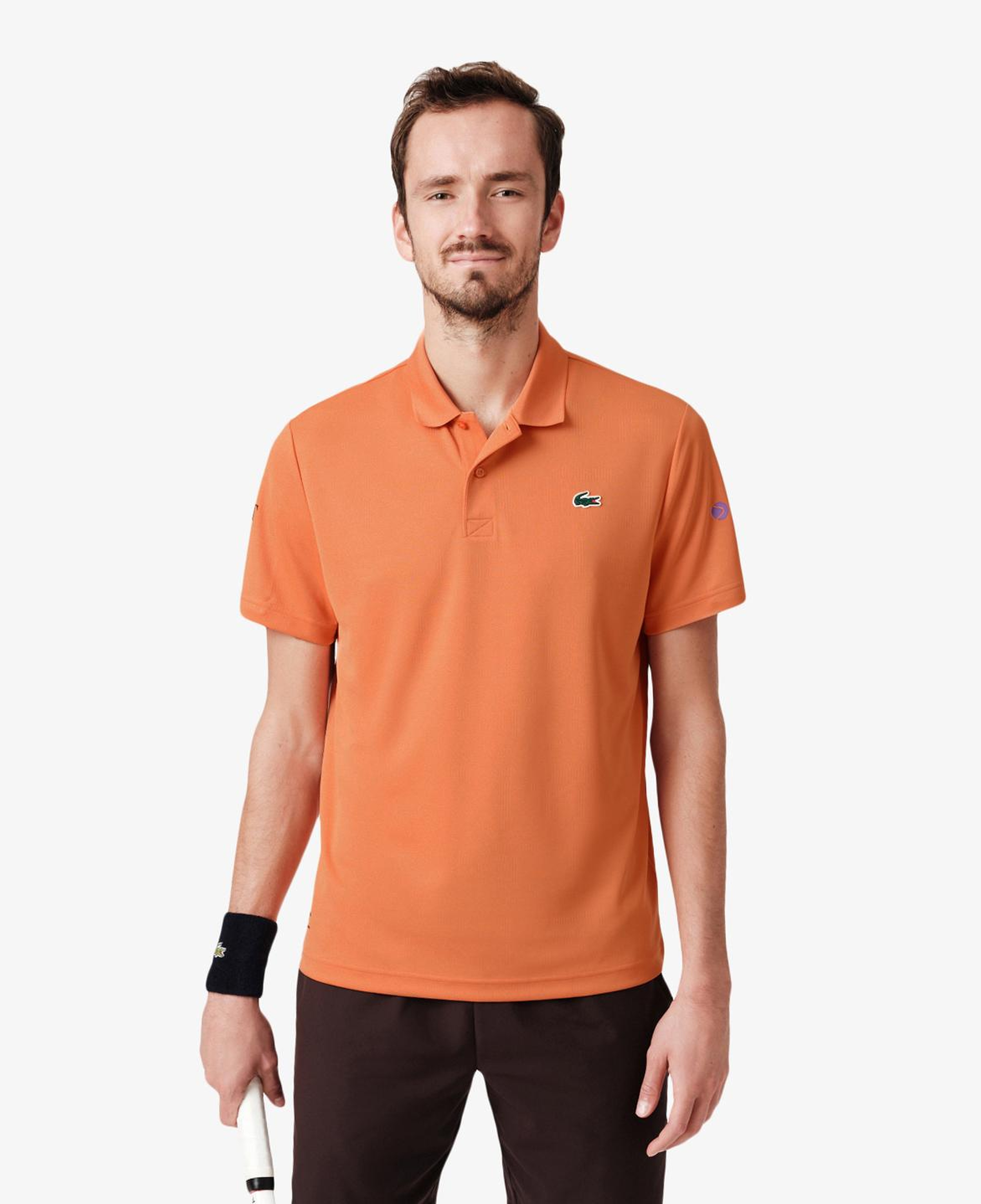Erkek Slim Fit Turuncu Polo