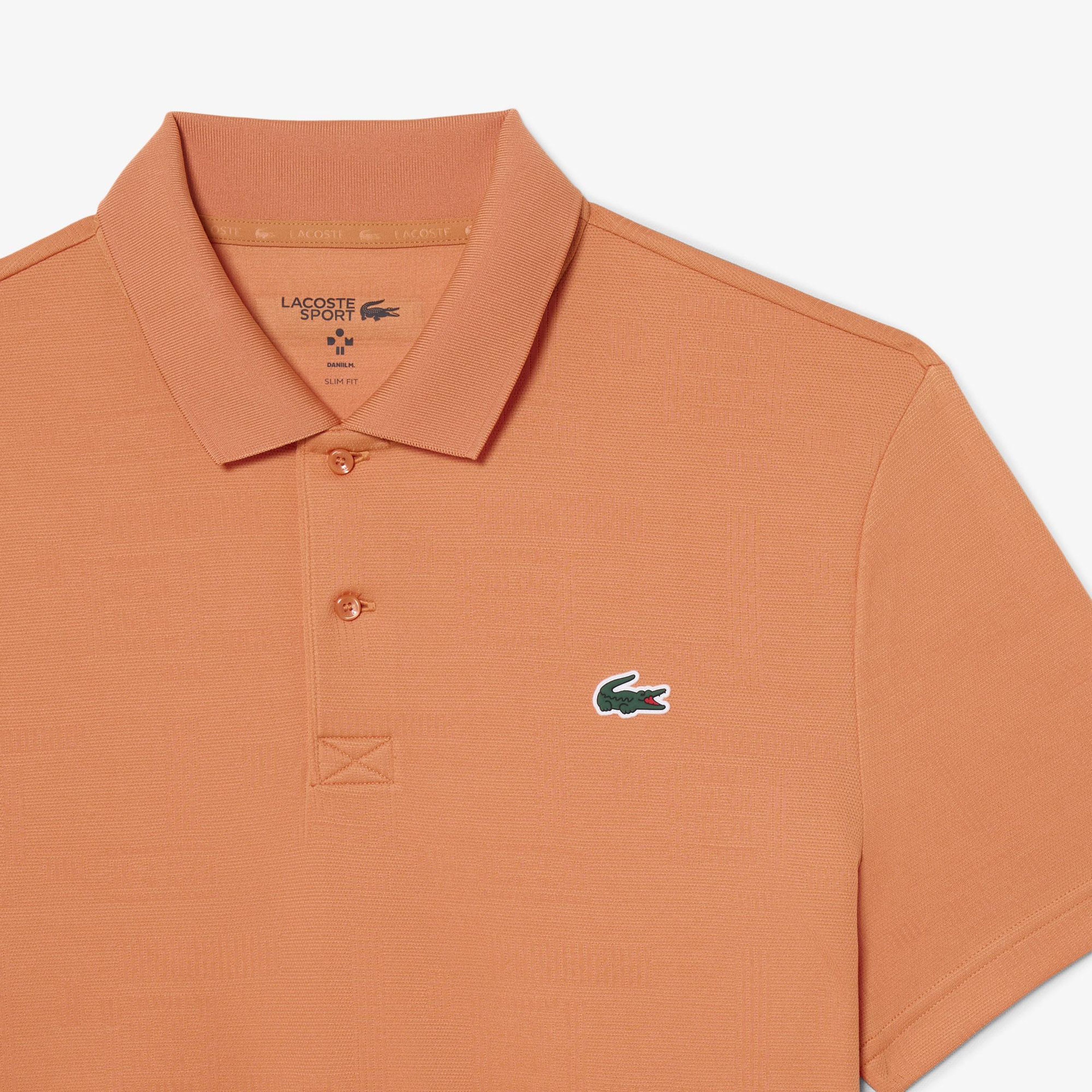 Erkek Slim Fit Turuncu Polo