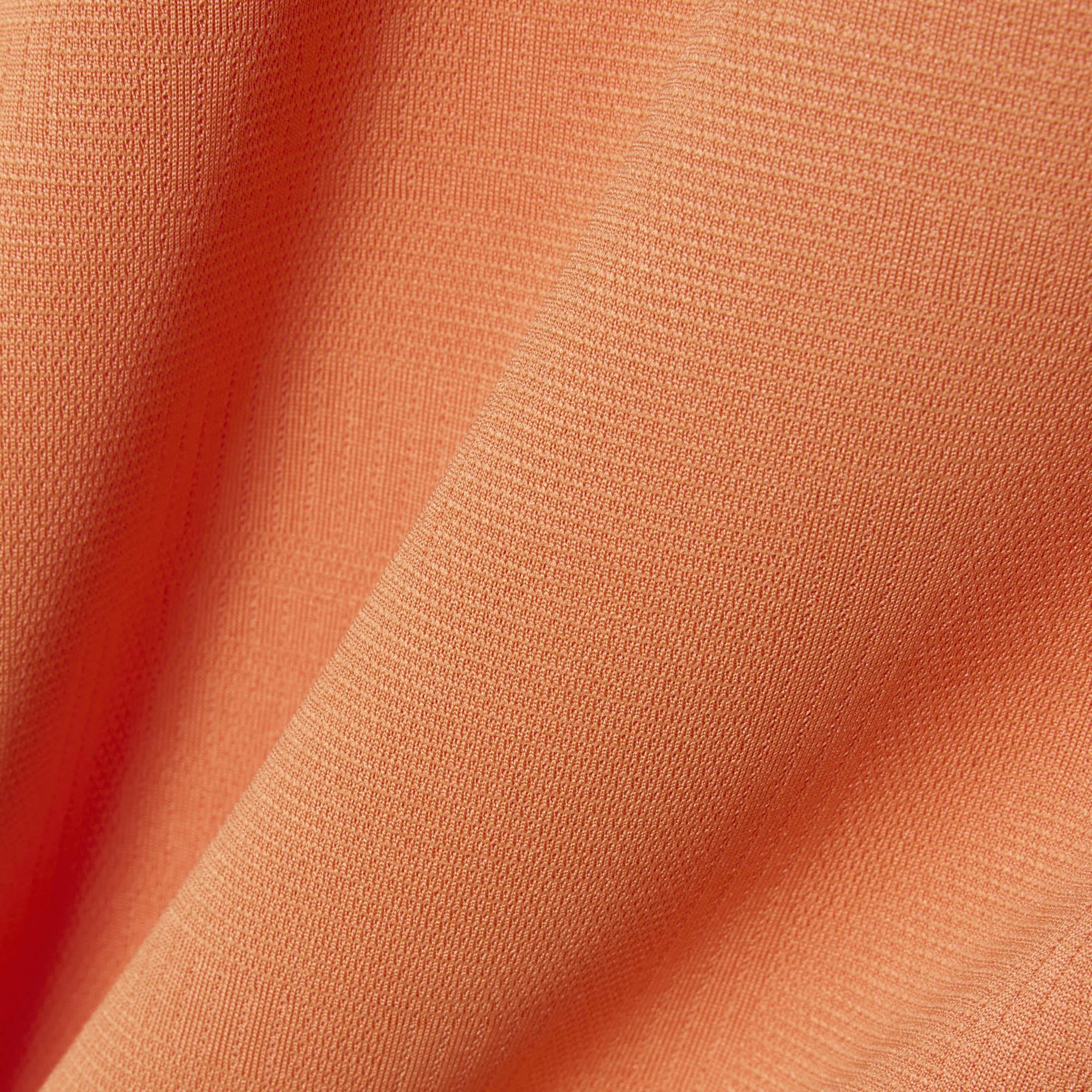 Erkek Slim Fit Turuncu Polo