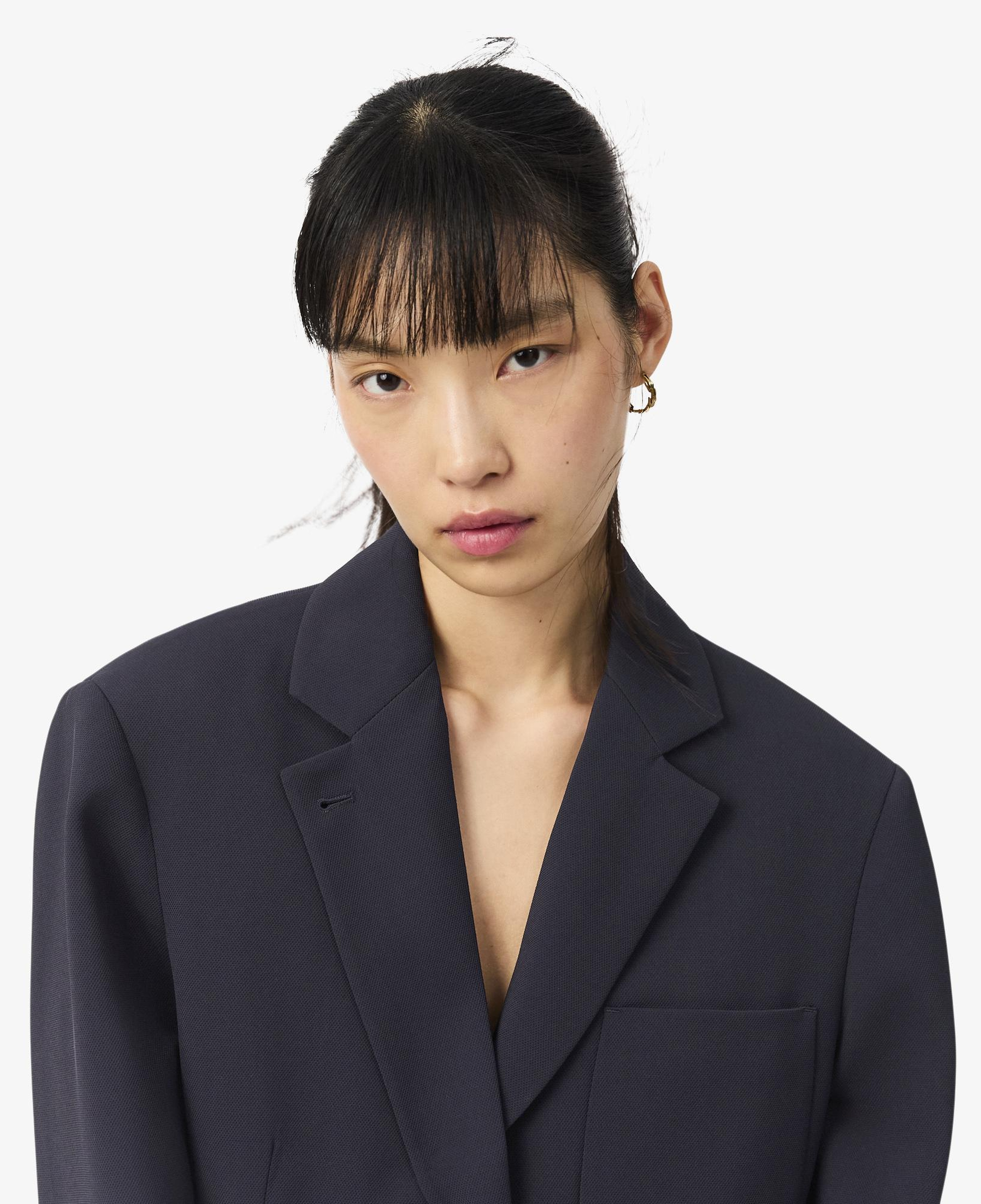 Kadın Relaxed Fit Lacivert Blazer Ceket