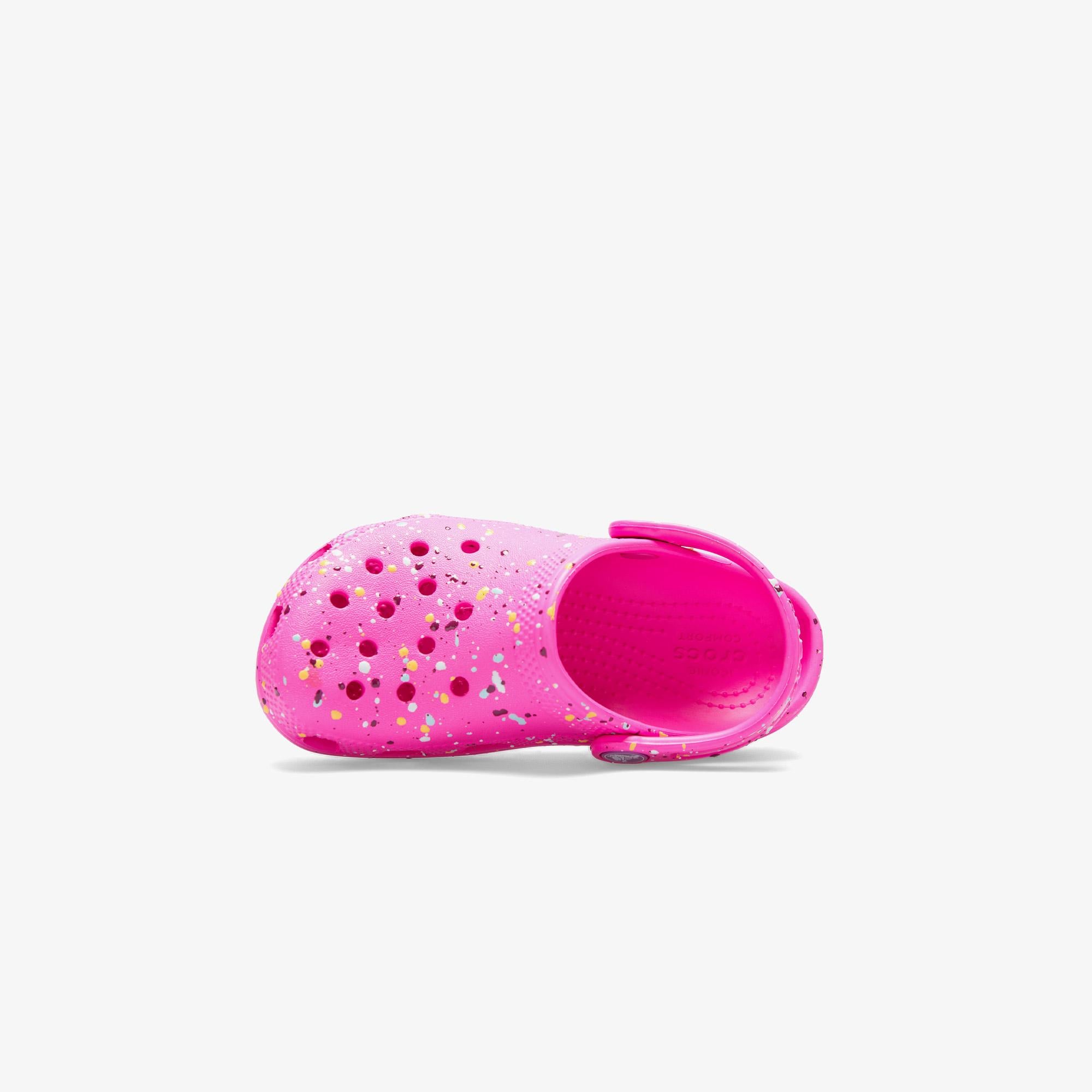 Crocs Classic Paint Splatter Clog Çocuk Pembe Terlik
