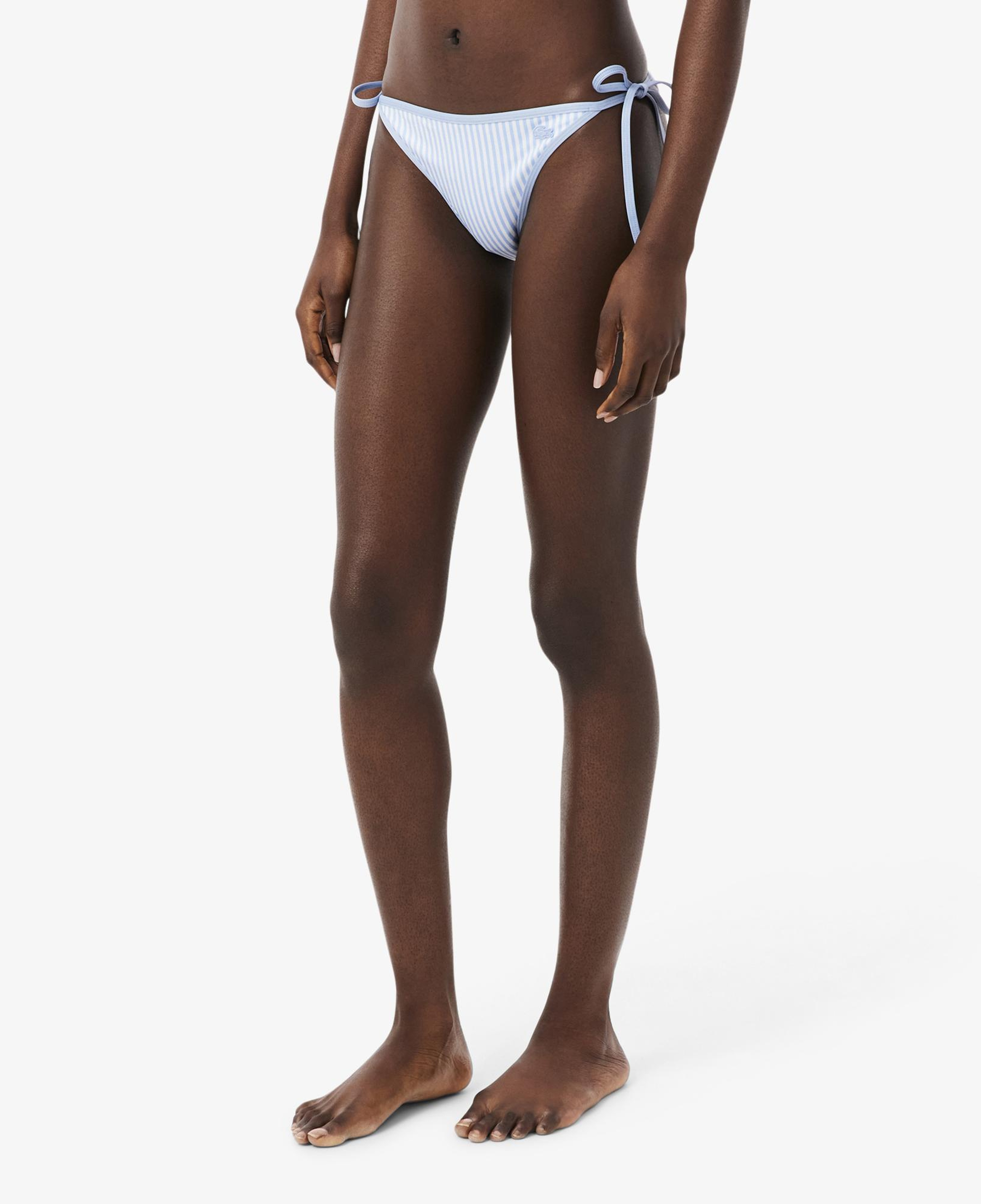 Kadın Çizgili Mavi Bikini Altı