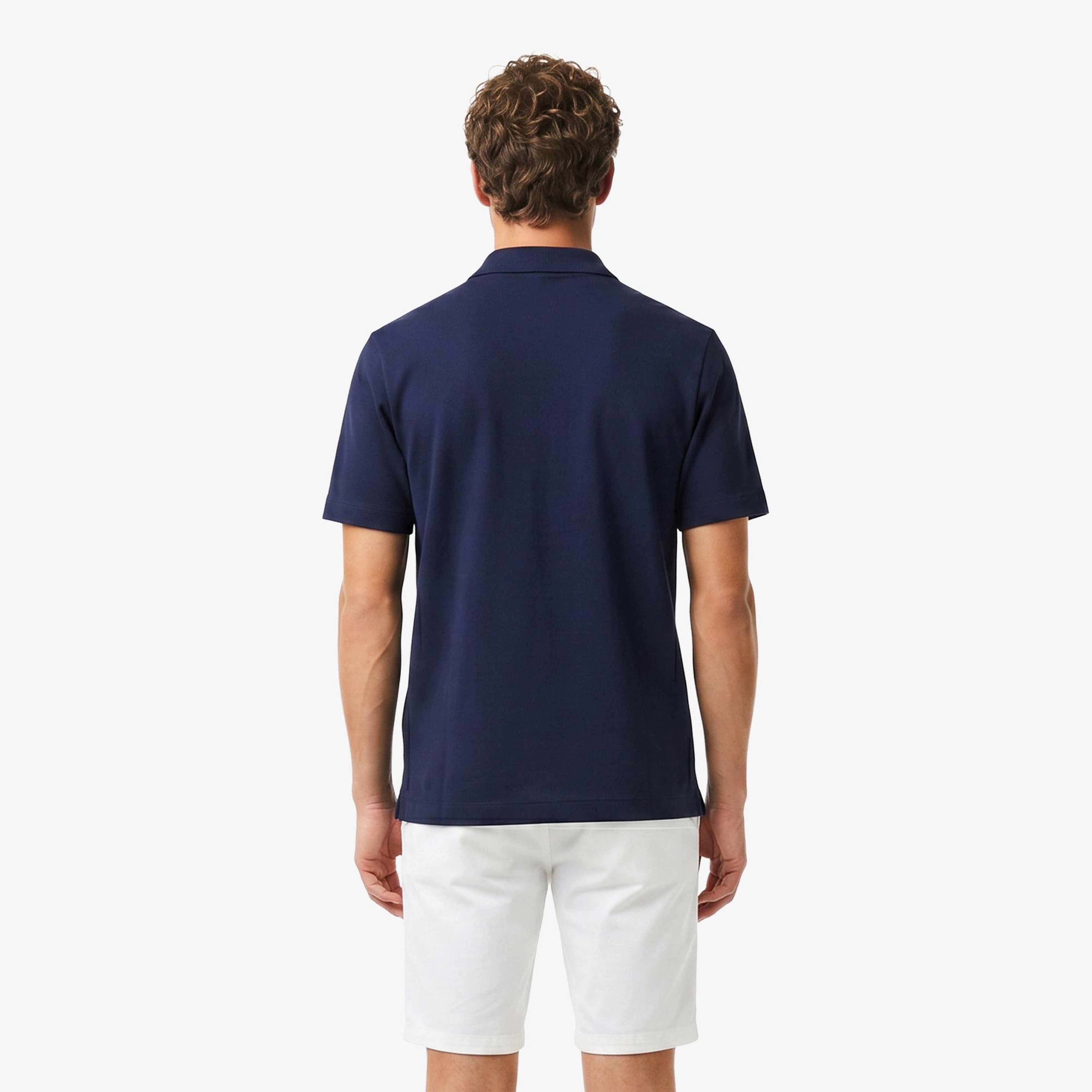 Erkek Relaxed Fit Kısa Kollu Lacivert Gömlek