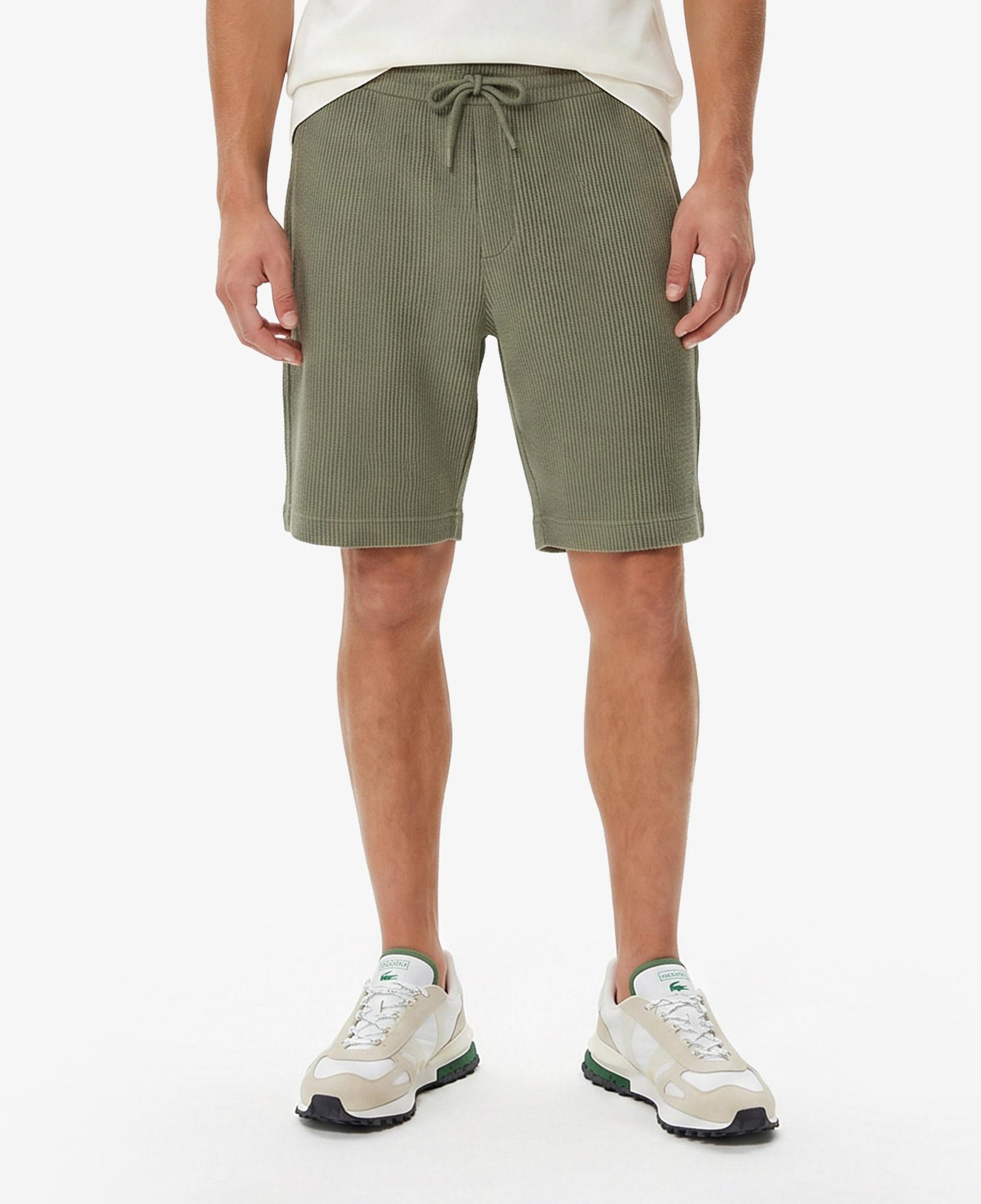 Erkek Relaxed Fit Haki Bermuda Şort
