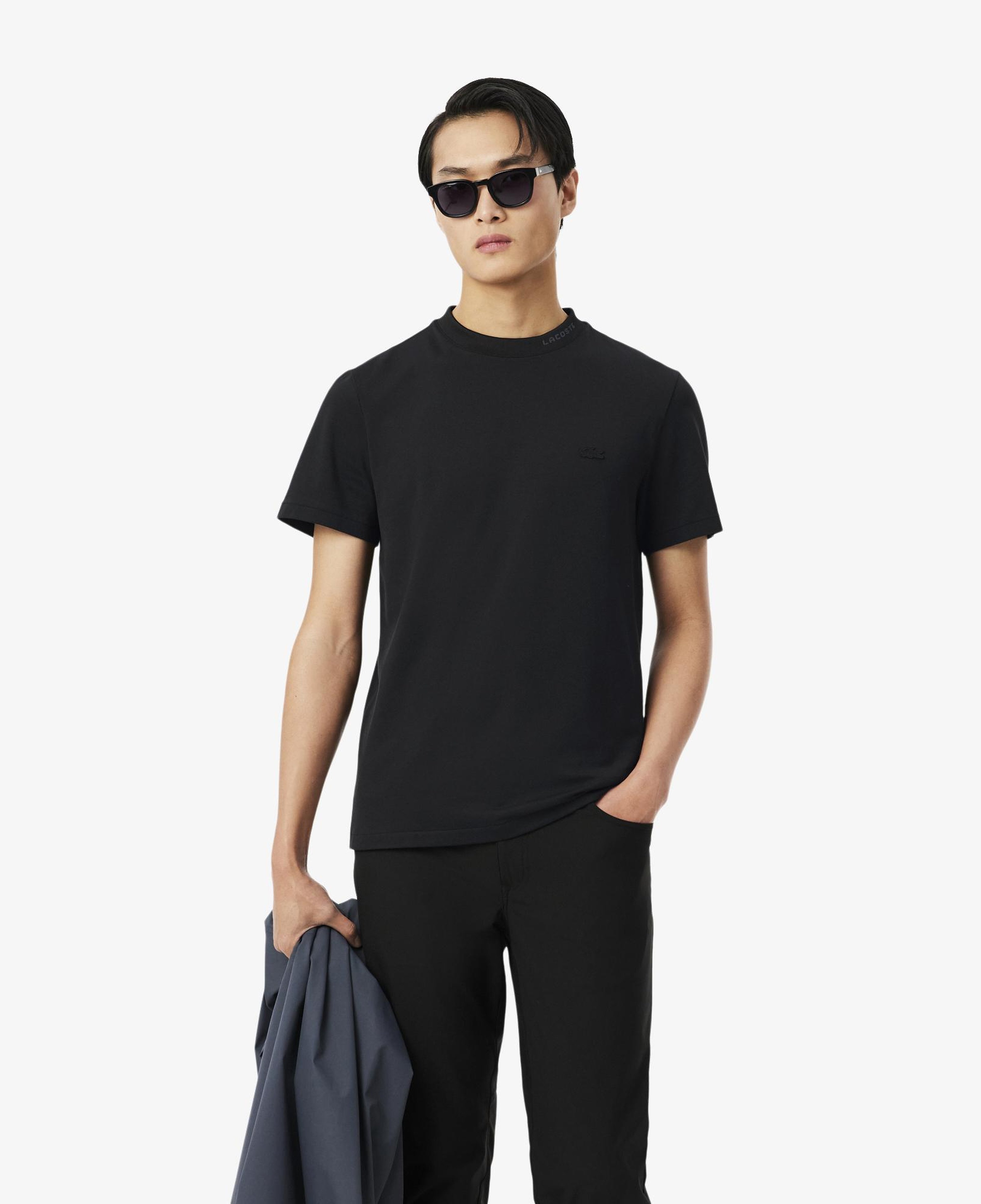 Erkek Regular Fit Bisiklet Yaka Siyah T-Shirt