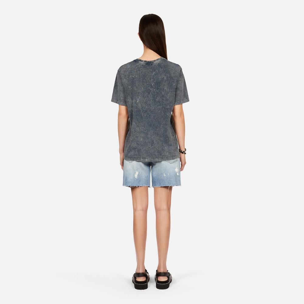 KADIN GRİ BASKILI T-SHIRT