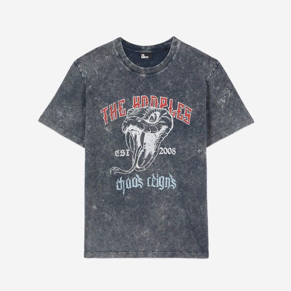 KADIN GRİ BASKILI T-SHIRT