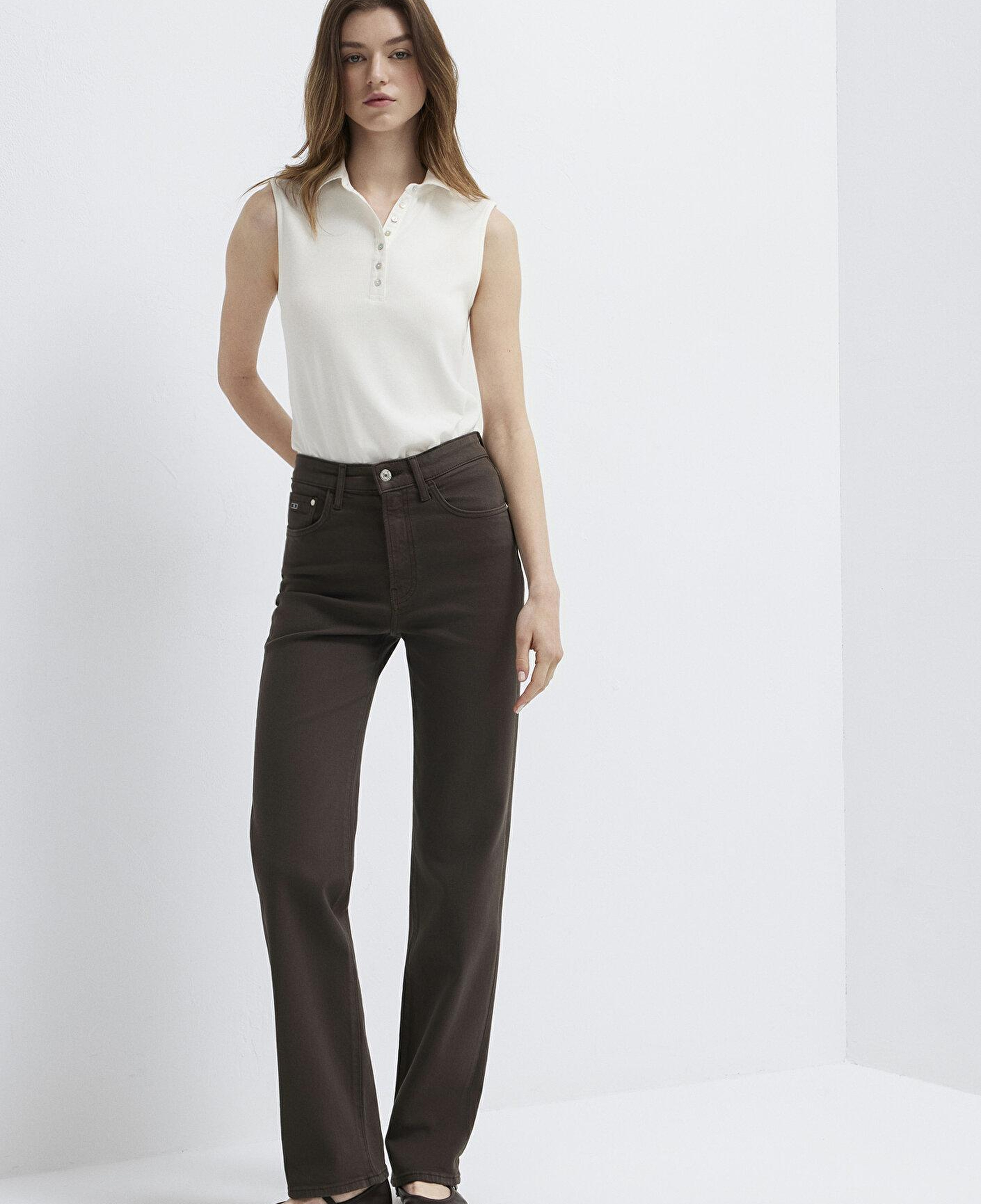 Mavi Sky Classic Denim Koyu Kahverengi Gabardin Pantolon 1010627-A3931