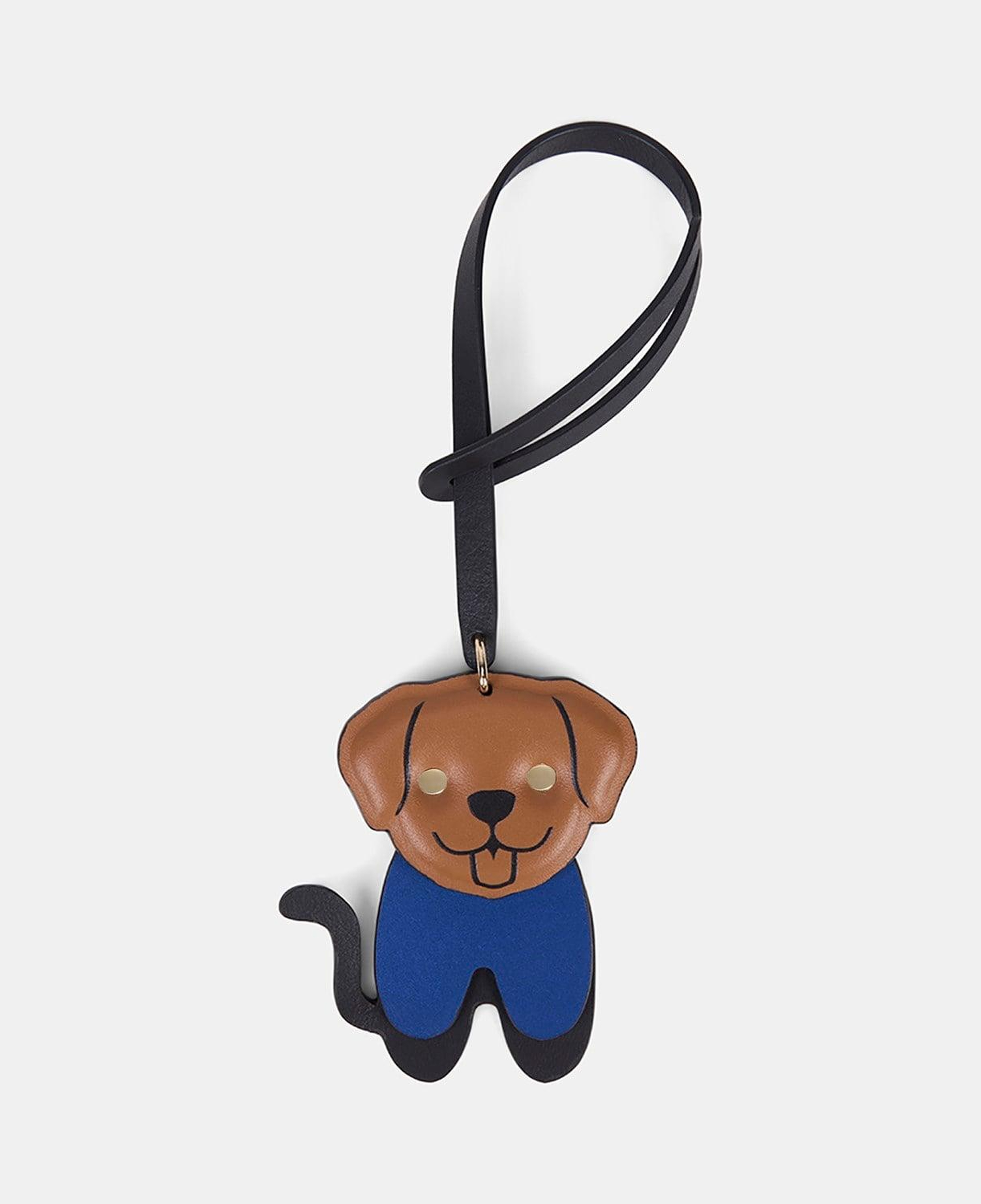 Taba Köpek Figürlü Deri Charm