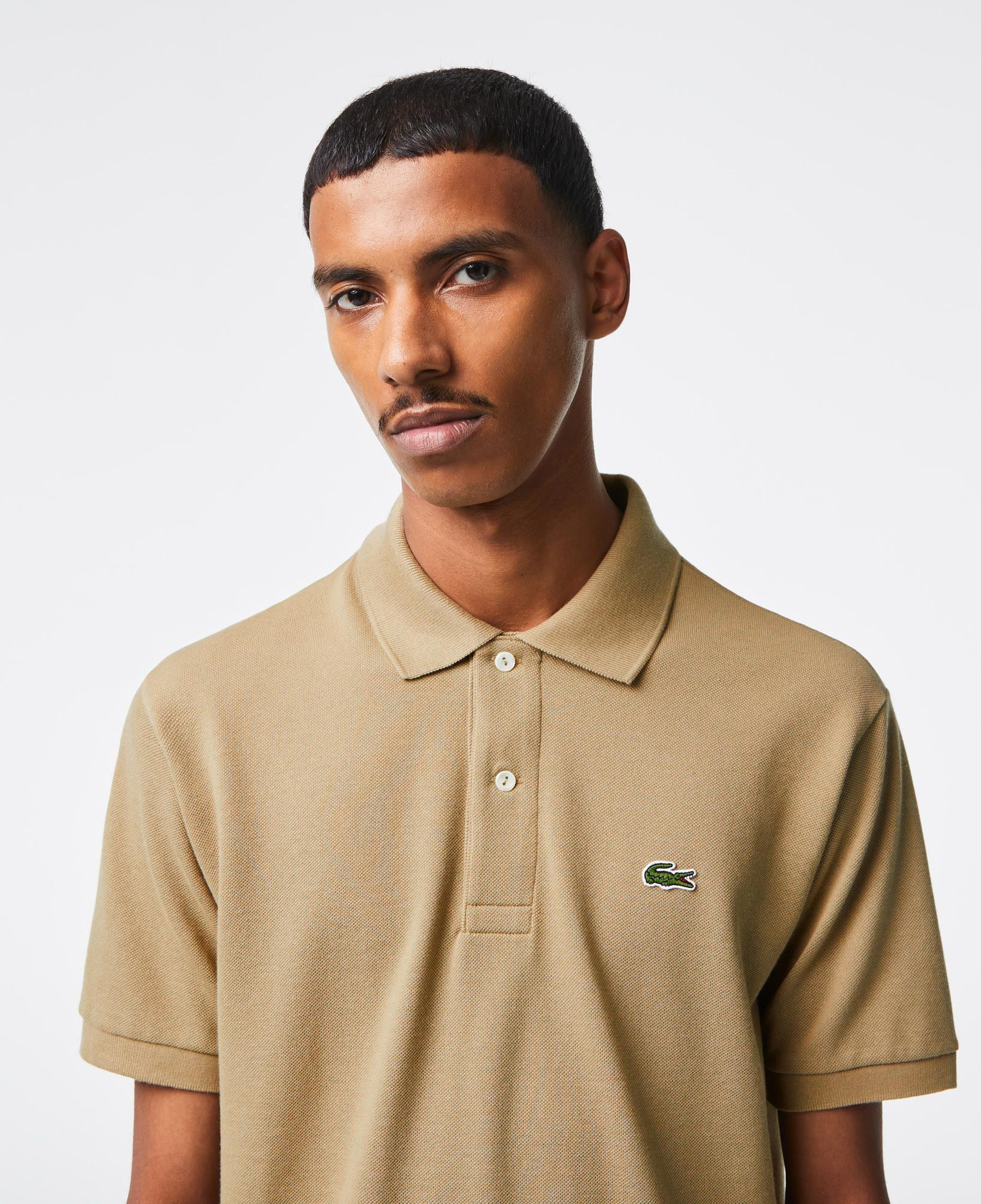 L.12.12 Erkek Classic Fit Bej Polo