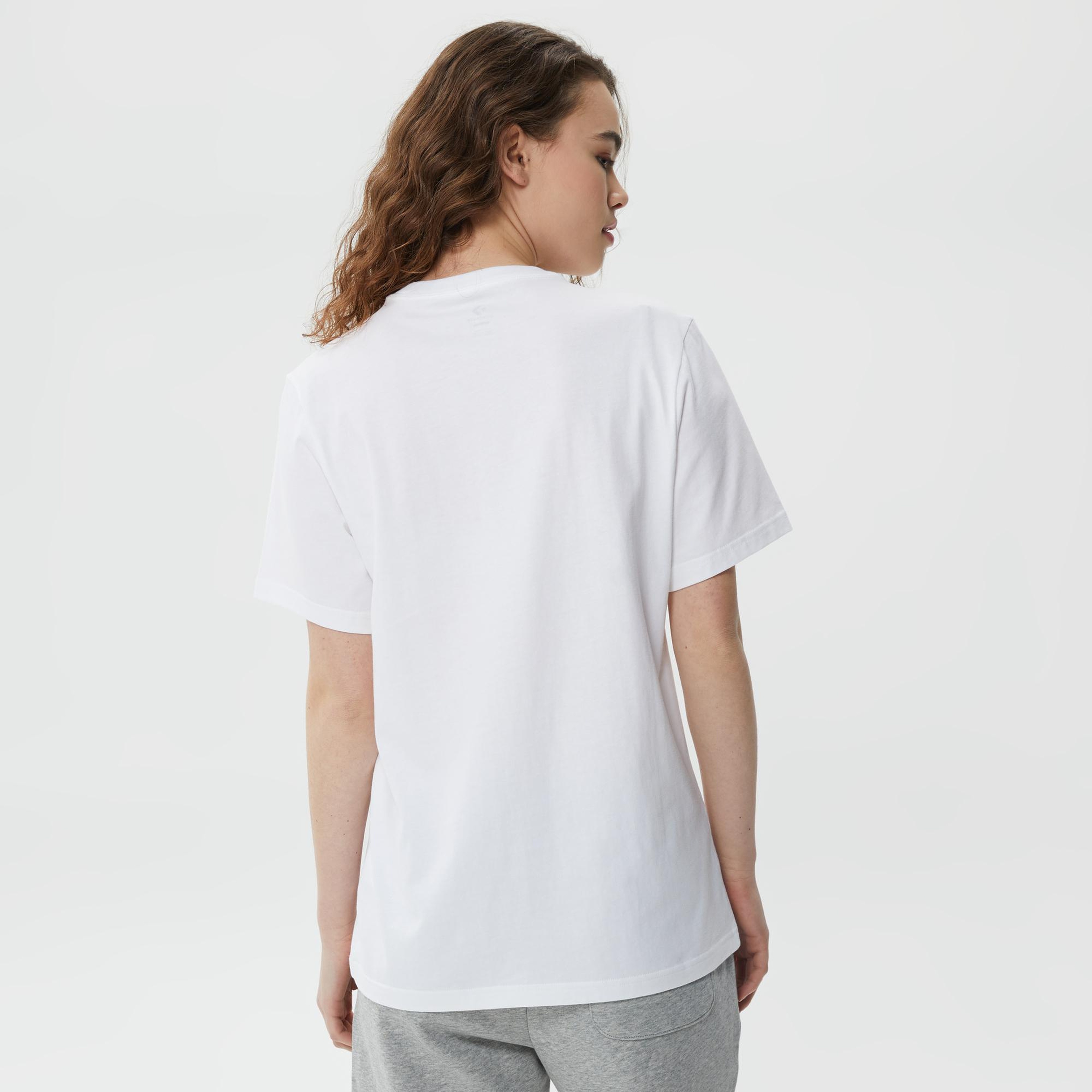 Converse Go-To Star Chevron Logo Unisex Beyaz T-Shirt