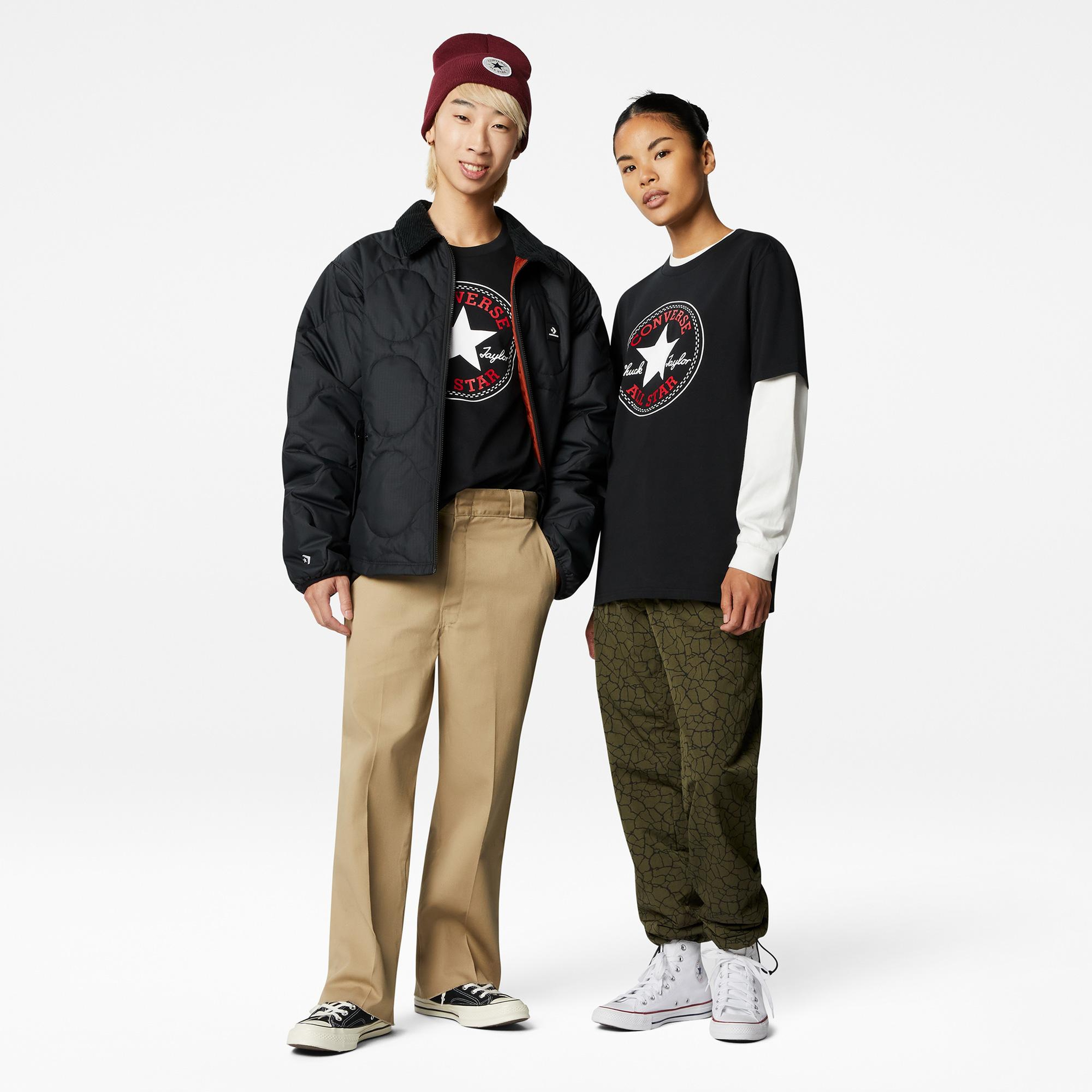 Converse Go-To All Star Patch Logo Unisex Siyah T-Shirt