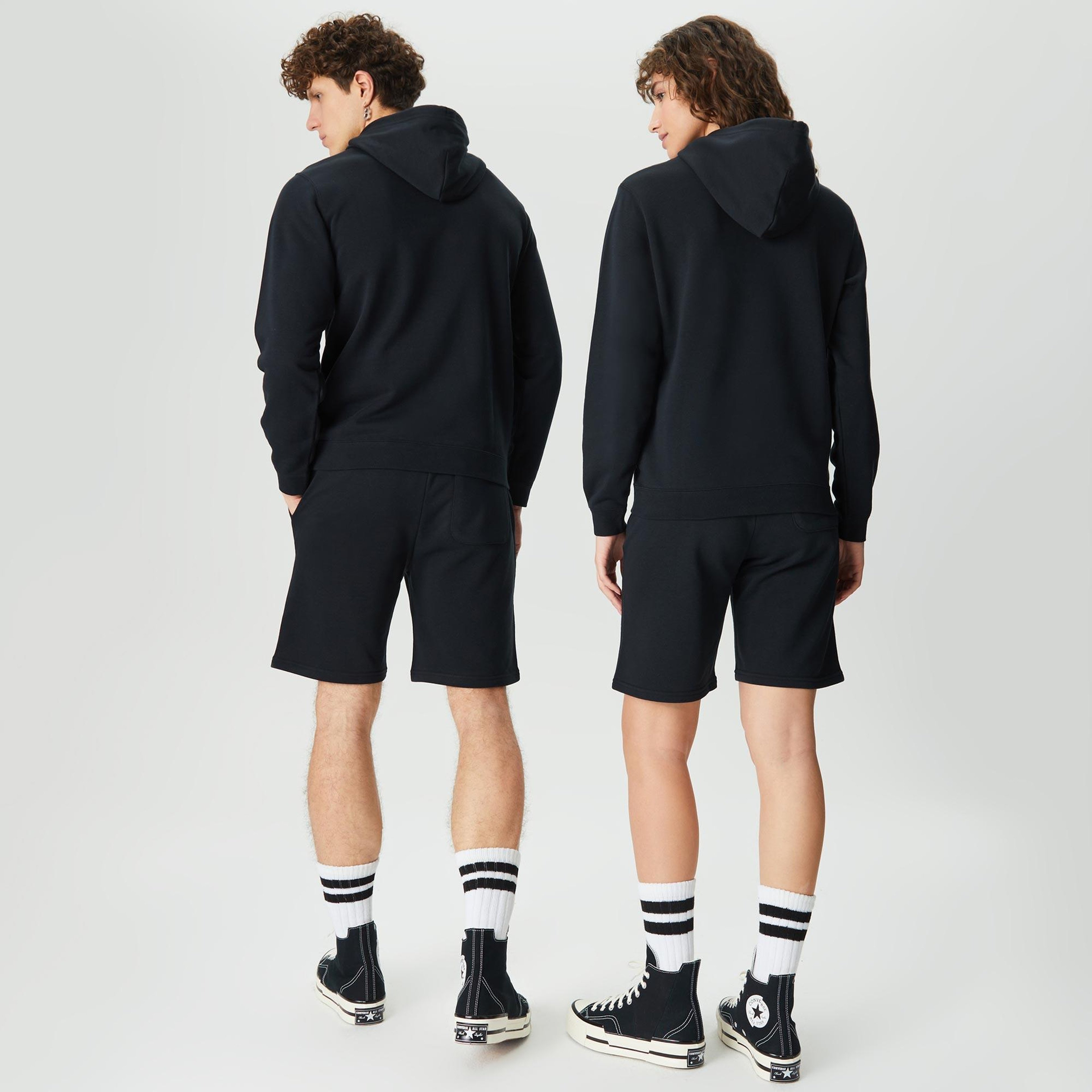 Converse Go-To Embroidered Star Chevron Unisex Siyah Hoodie