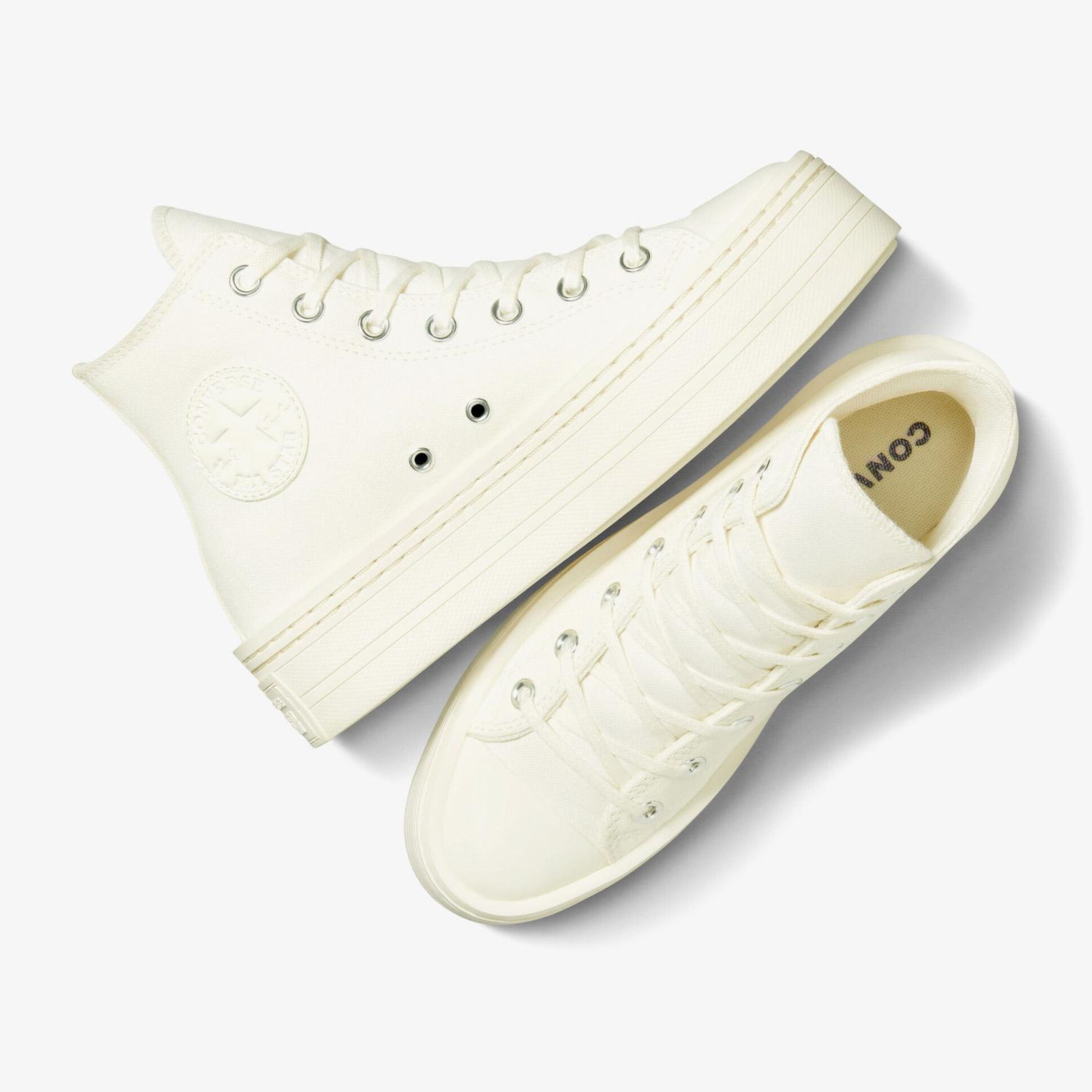 Converse Chuck Taylor All Star Modern Lift Platform Canvas Kadın Krem Sneaker